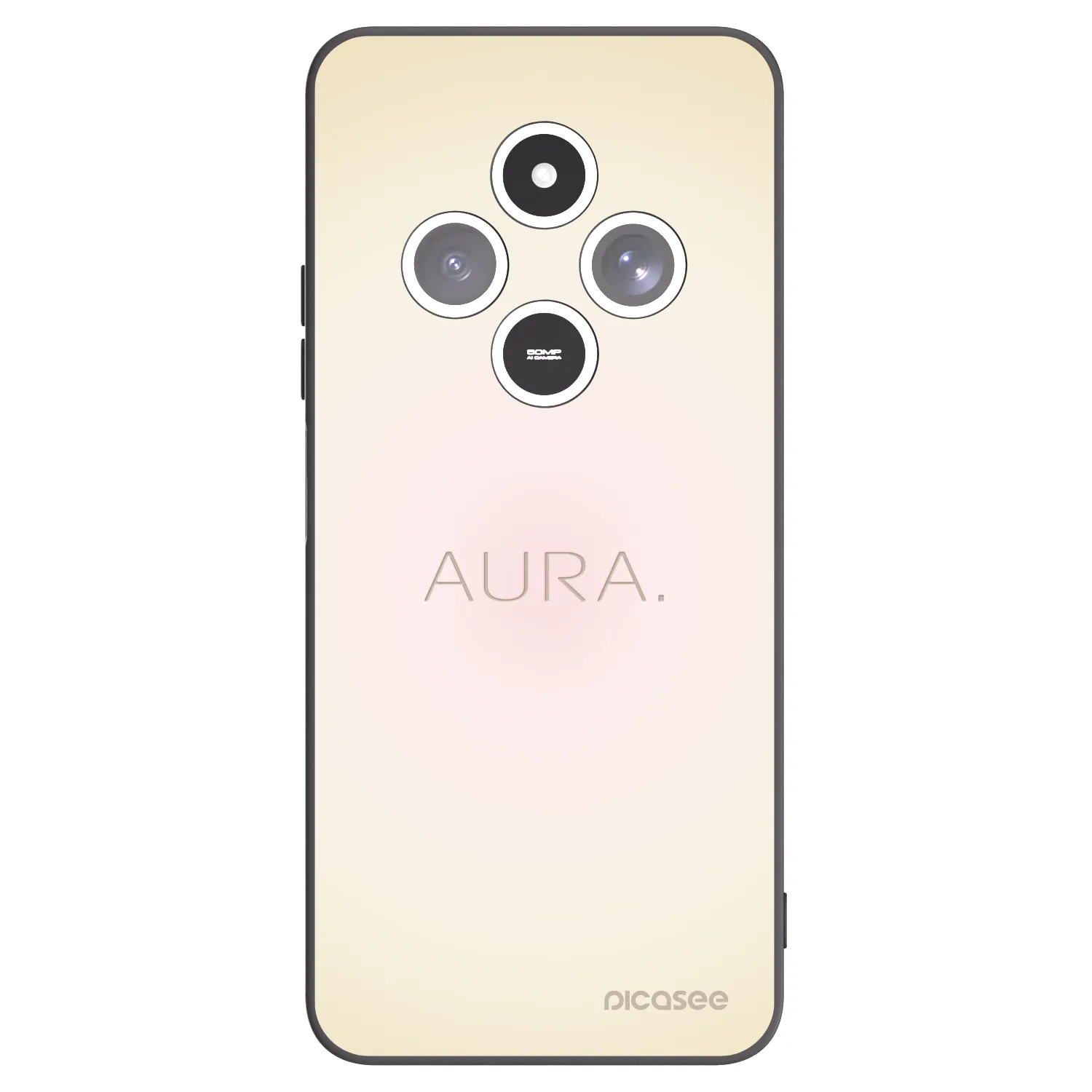 Picasee silikonski črni ovitek za Xiaomi Redmi 14C - Aura
