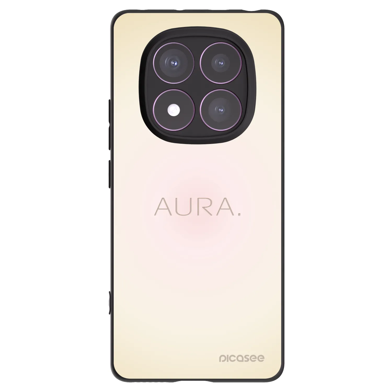 Picasee silikonski črni ovitek za Xiaomi Redmi Note 14 Pro 4G - Aura