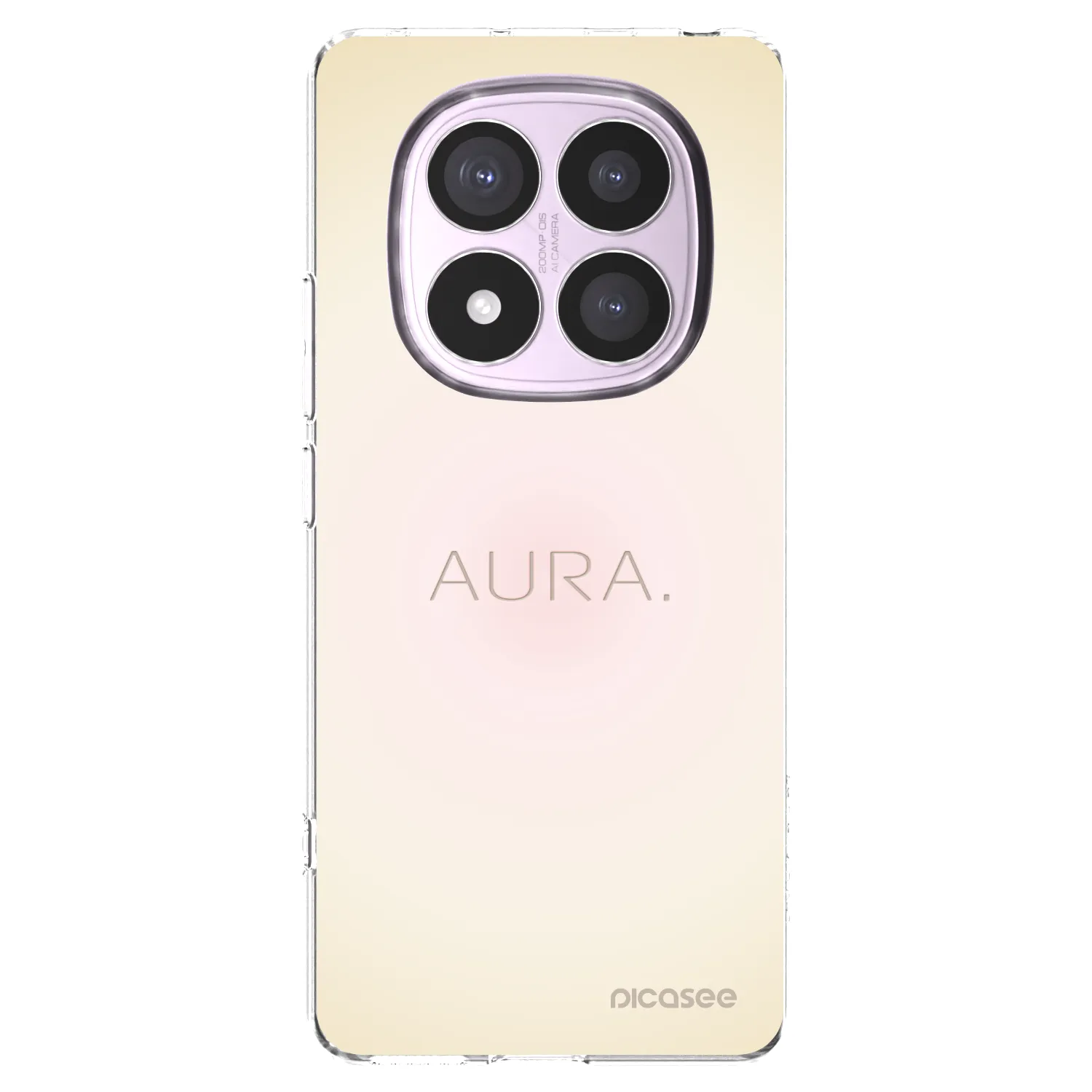 Picasee silikonski prozorni ovitek za Xiaomi Redmi Note 14 Pro 4G - Aura