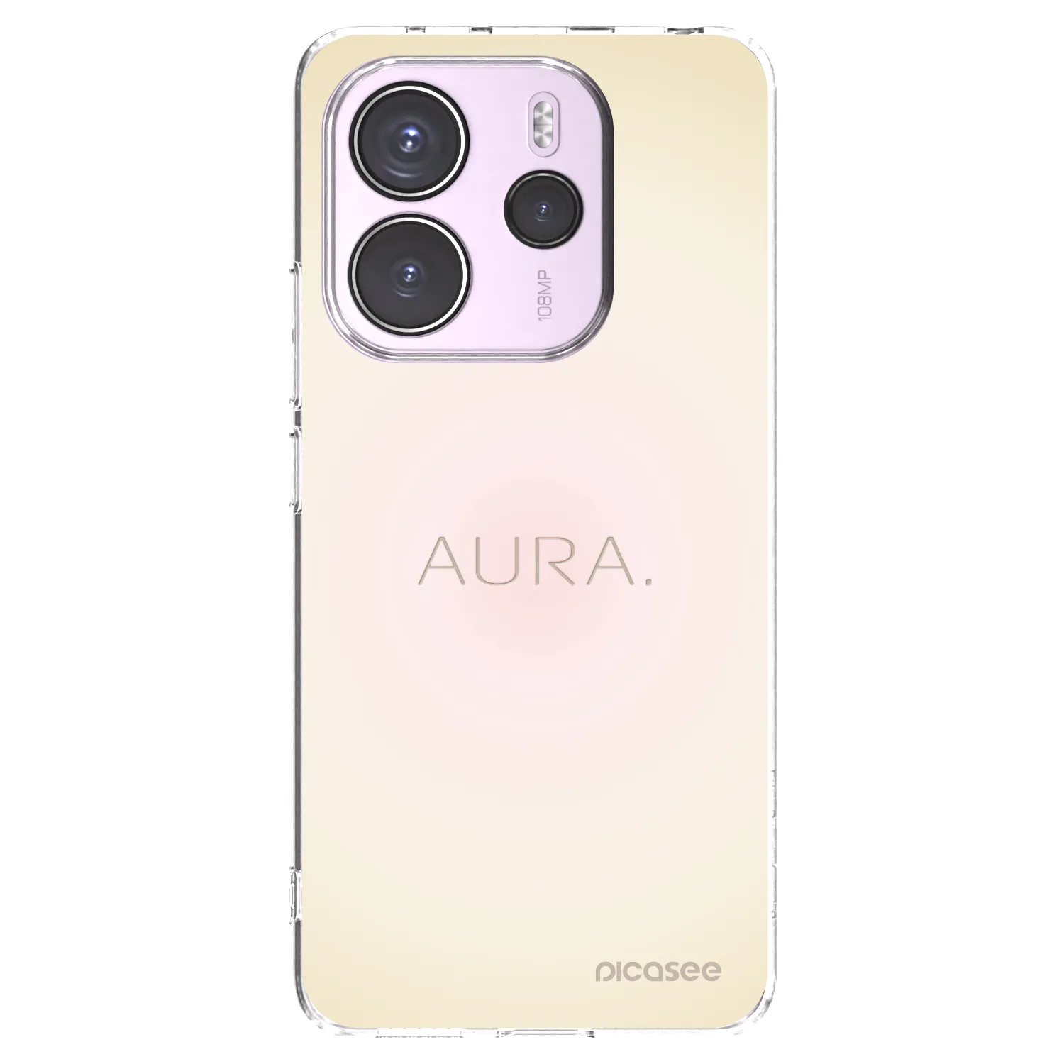Picasee silikonski prozorni ovitek za Xiaomi Redmi Note 14 4G - Aura
