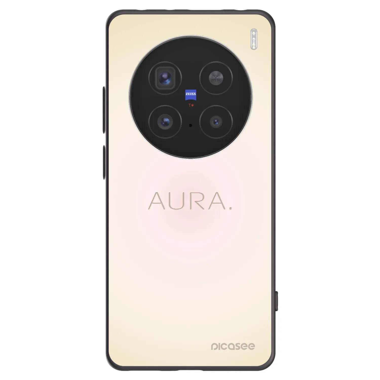 Picasee silikonski črni ovitek za Vivo X200 Pro - Aura