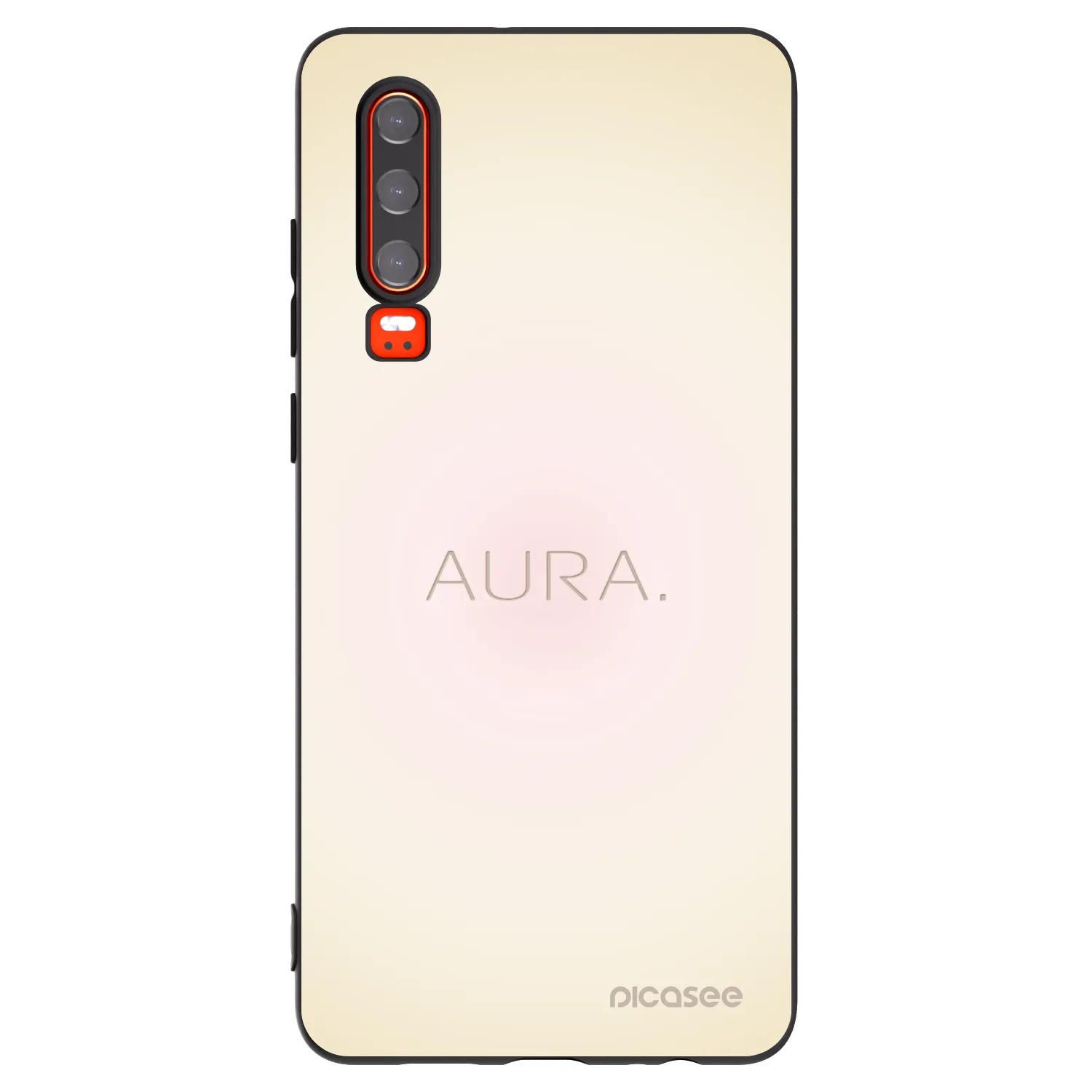 Picasee silikonski črni ovitek za Huawei P30 - Aura