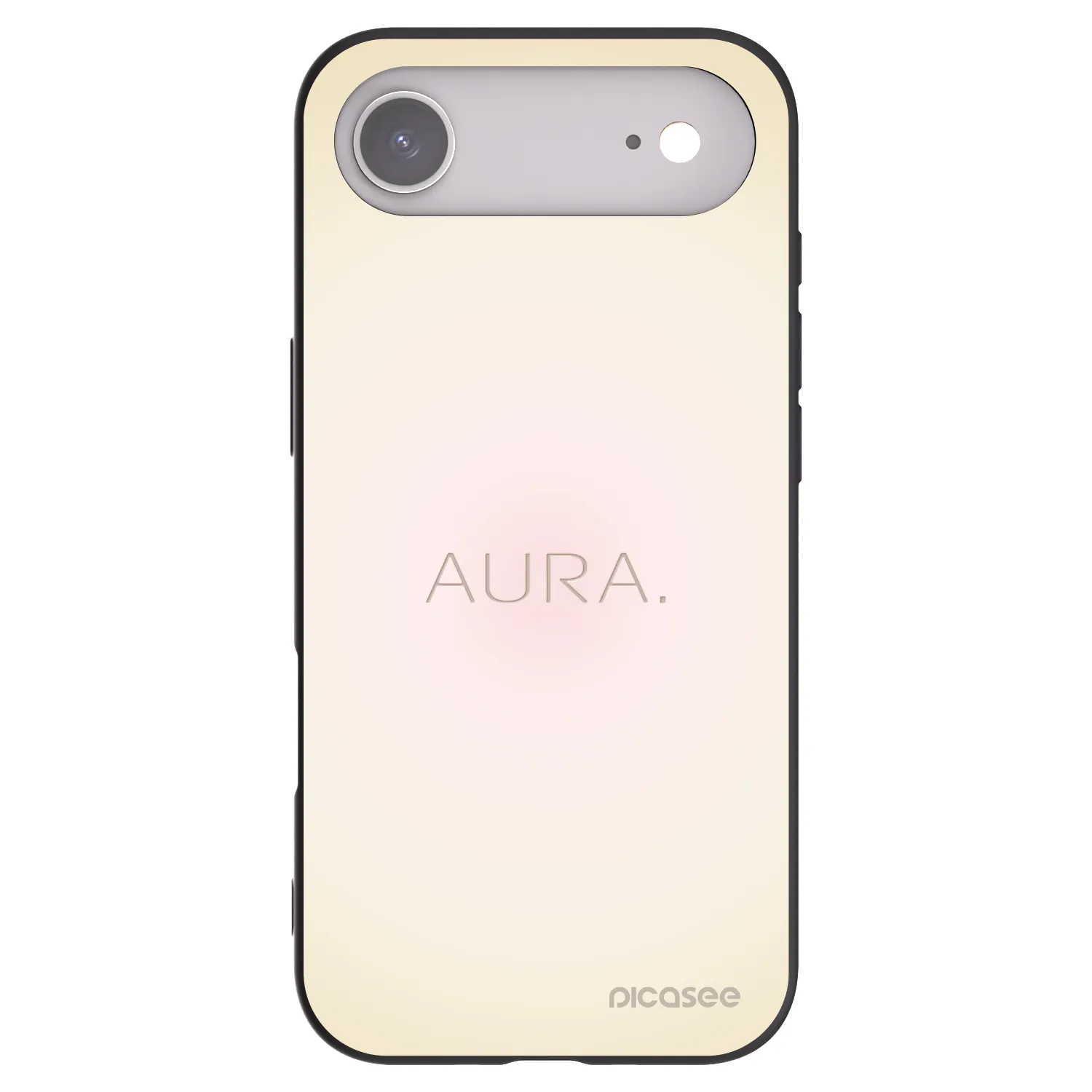 Picasee silikonski črni ovitek za Apple iPhone Air - Aura