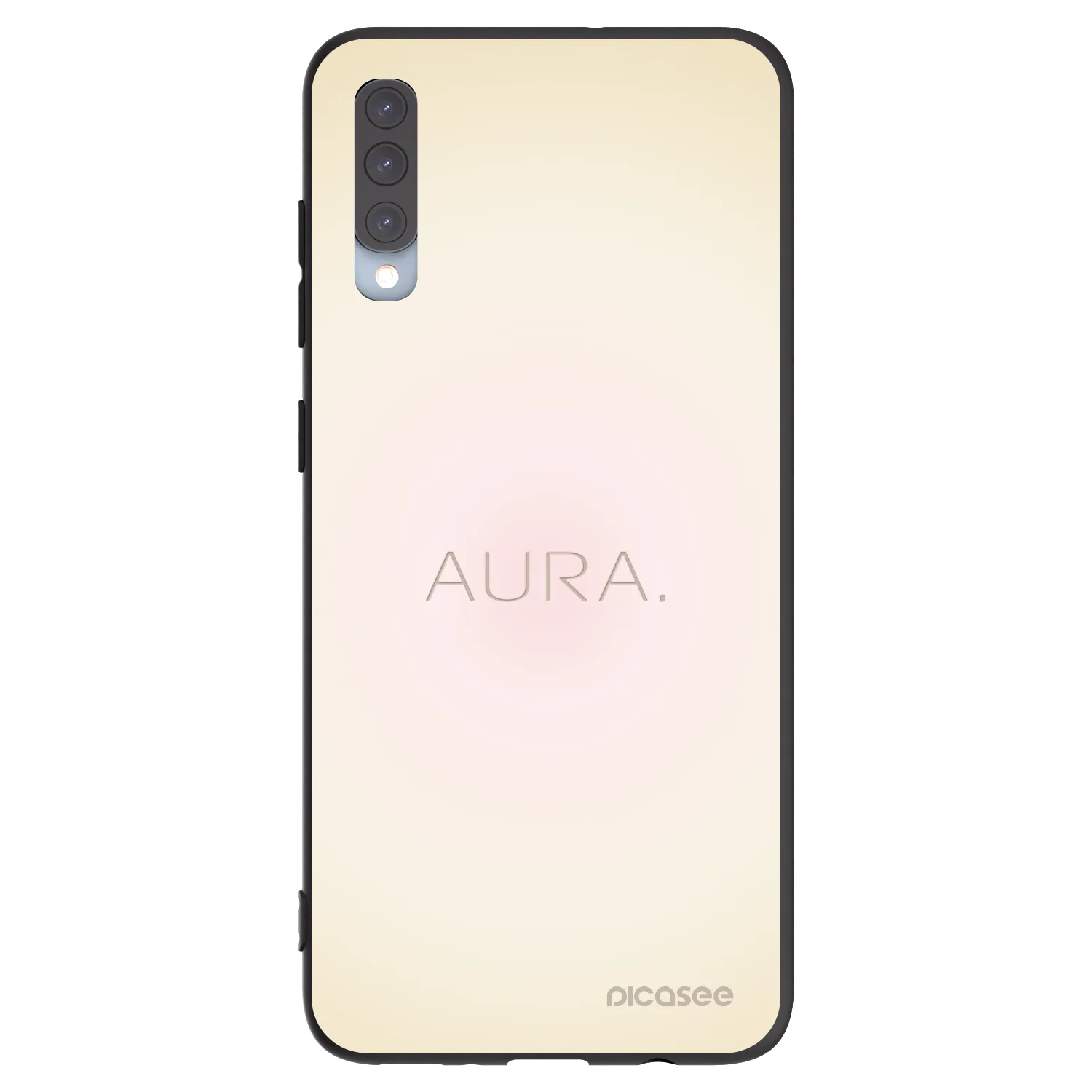 Picasee silikonski črni ovitek za Samsung Galaxy A70 A705F - Aura