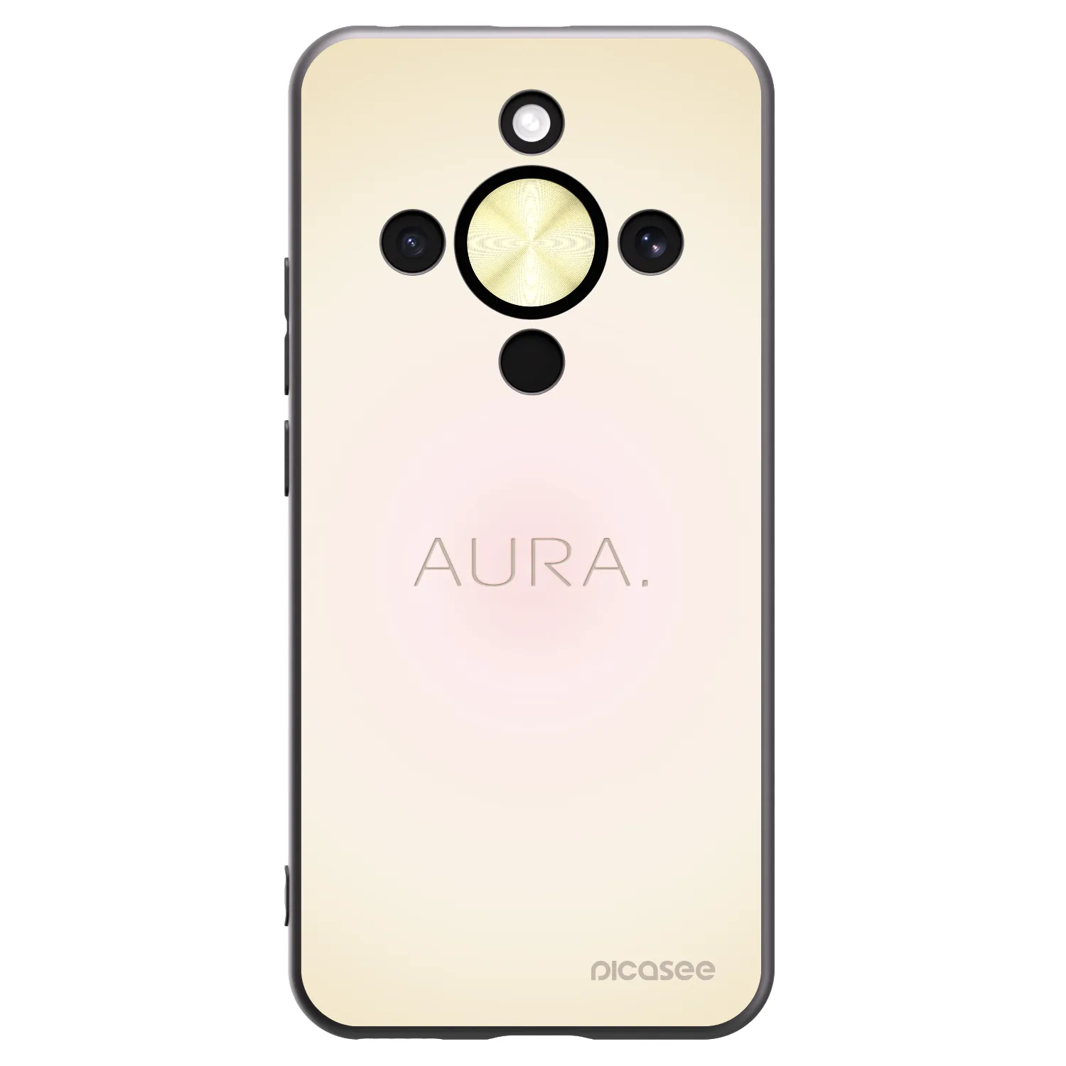 Picasee silikonski črni ovitek za Honor Magic8 Lite 5G - Aura