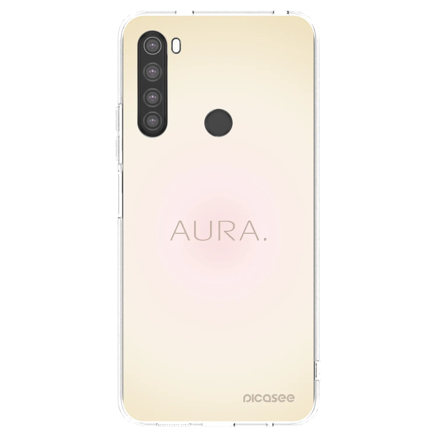Picasee silikonski prozorni ovitek za Xiaomi Redmi Note 8 - Aura