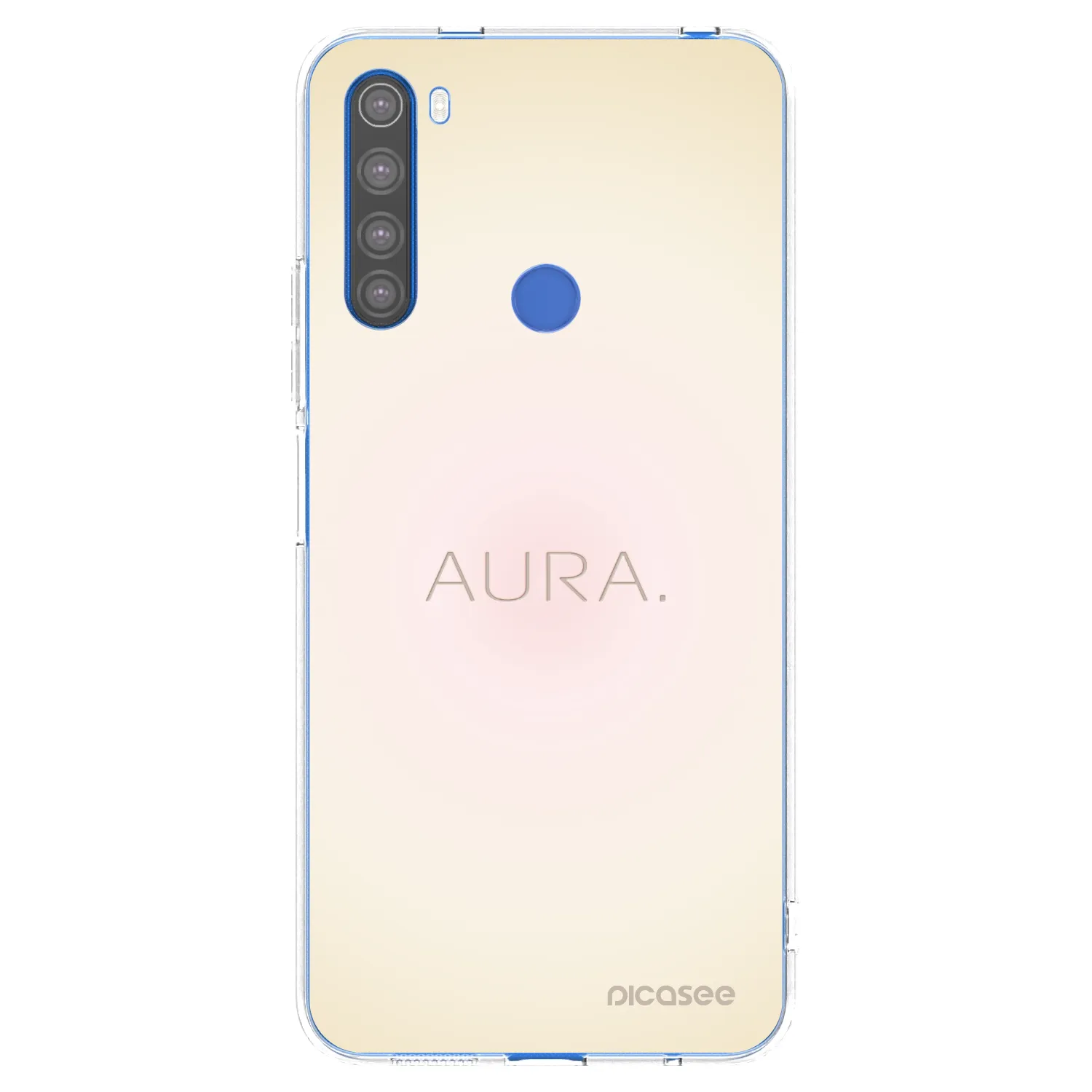 Picasee silikonski prozorni ovitek za Xiaomi Redmi Note 8T - Aura