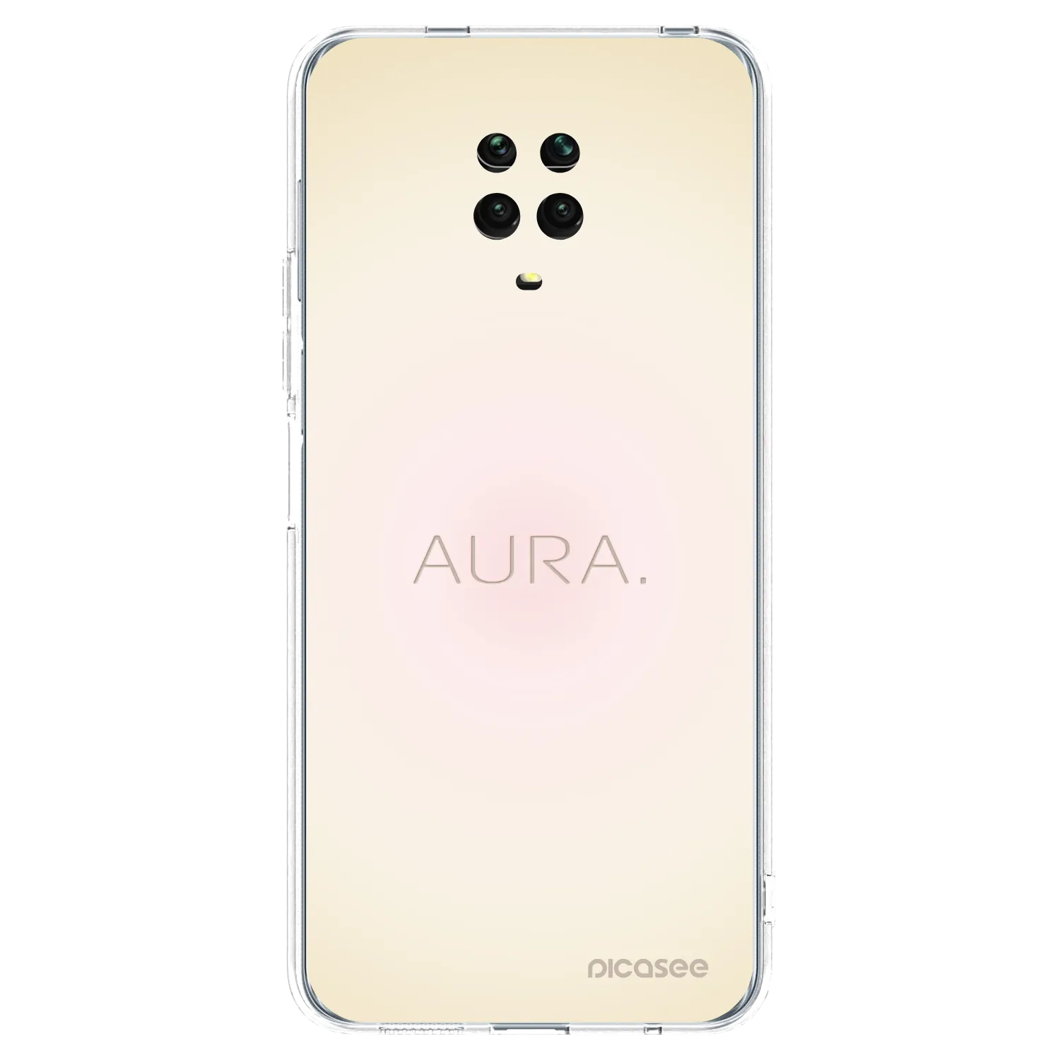 Picasee silikonski prozorni ovitek za Xiaomi Redmi Note 9 Pro - Aura