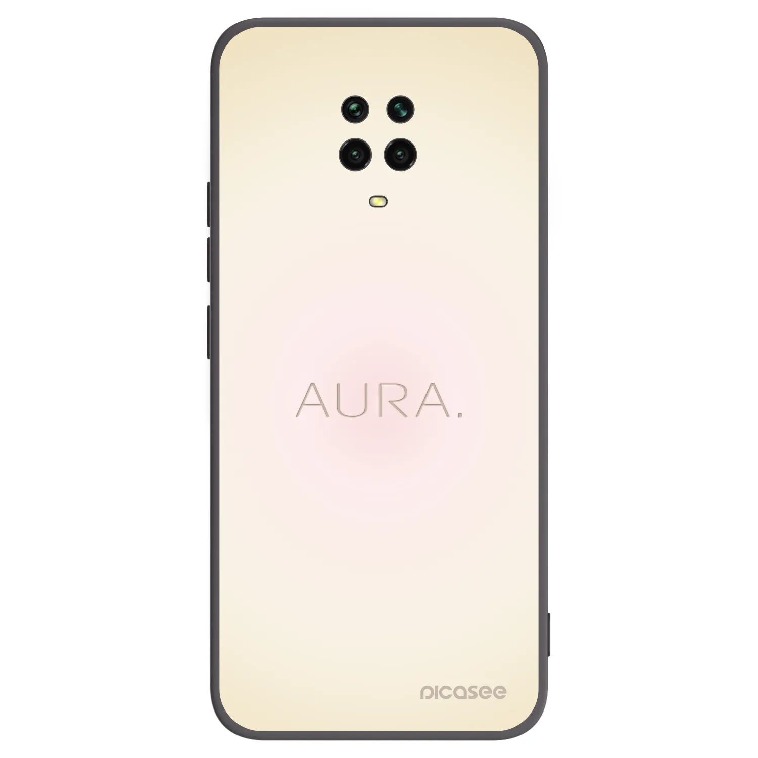Picasee silikonski črni ovitek za Xiaomi Redmi Note 9 Pro - Aura