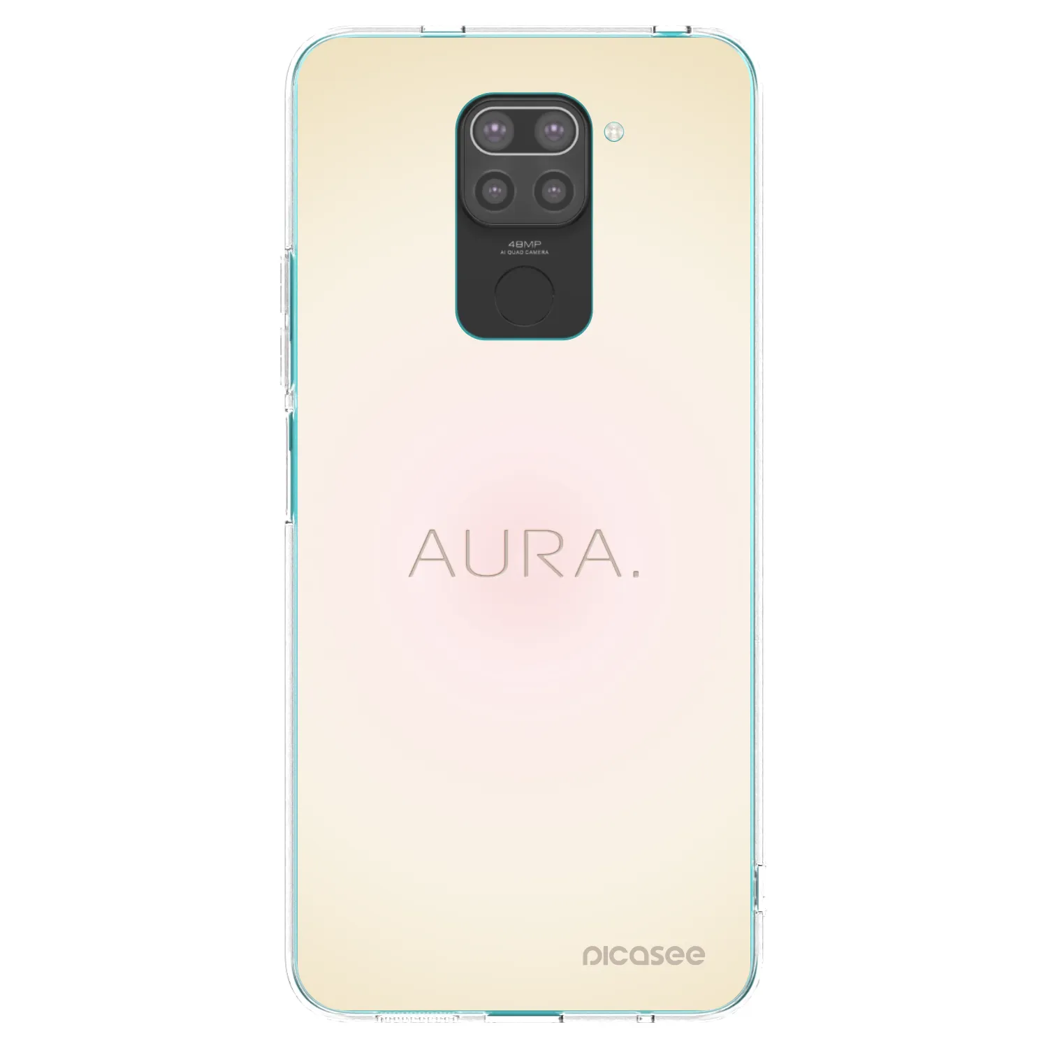 Picasee silikonski črni ovitek za Xiaomi Redmi Note 9 - Aura