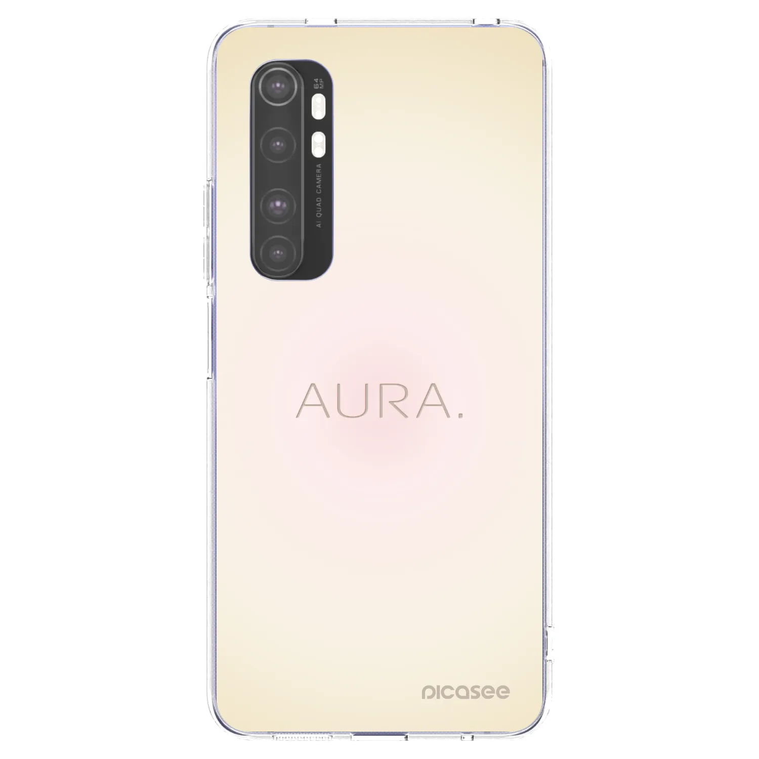 Picasee silikonski prozorni ovitek za Xiaomi Mi Note 10 Lite - Aura