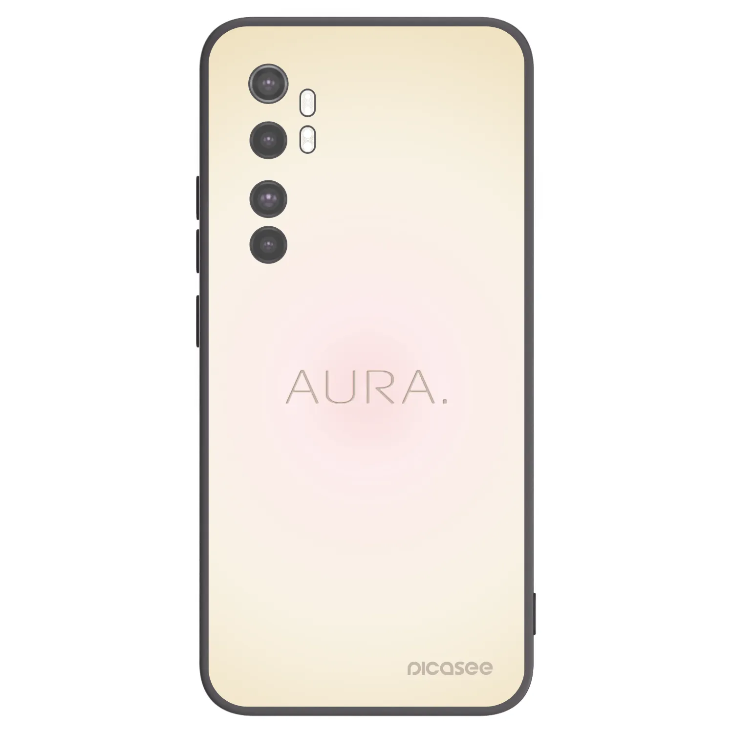 Picasee silikonski črni ovitek za Xiaomi Mi Note 10 Lite - Aura