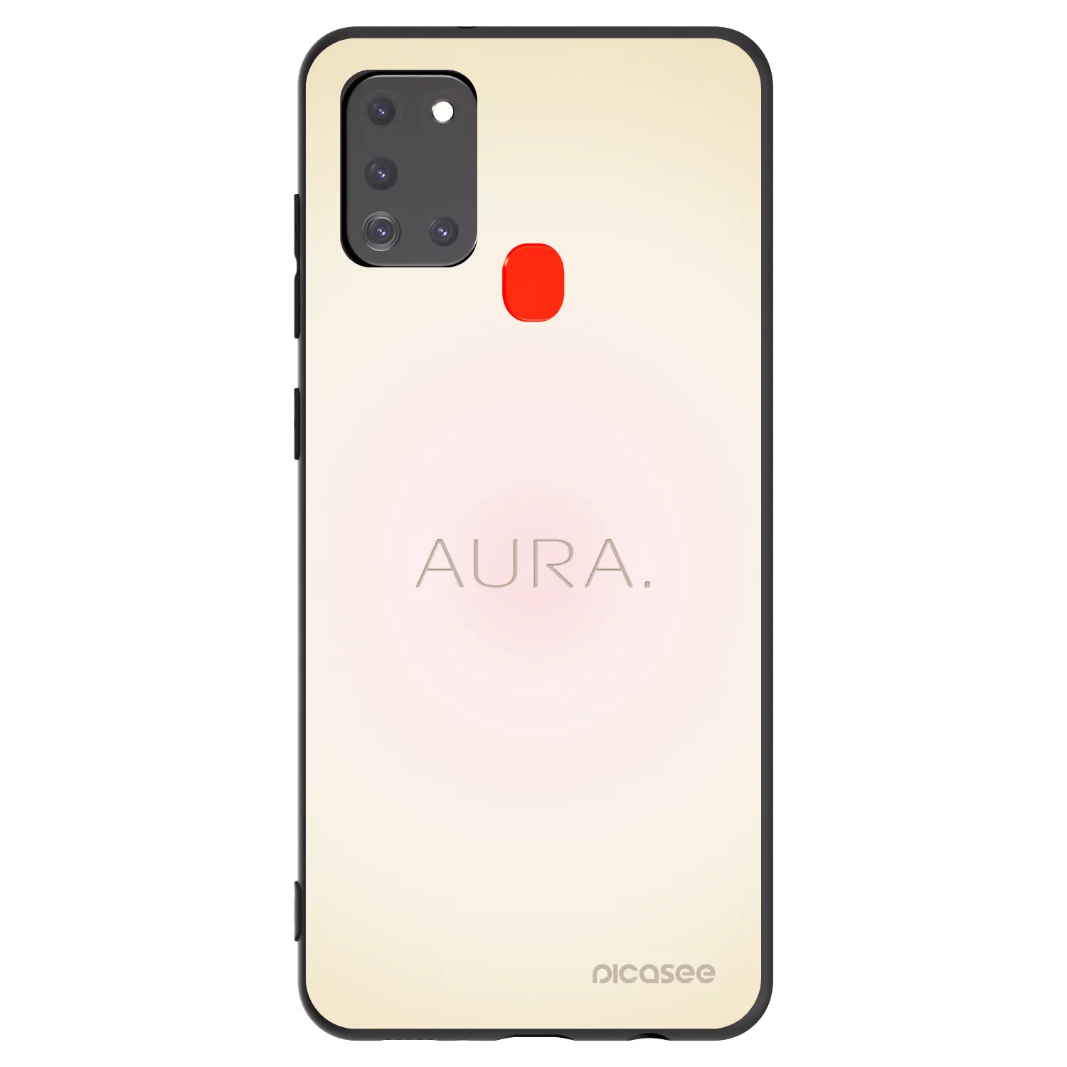 Picasee silikonski črni ovitek za Samsung Galaxy A21s - Aura