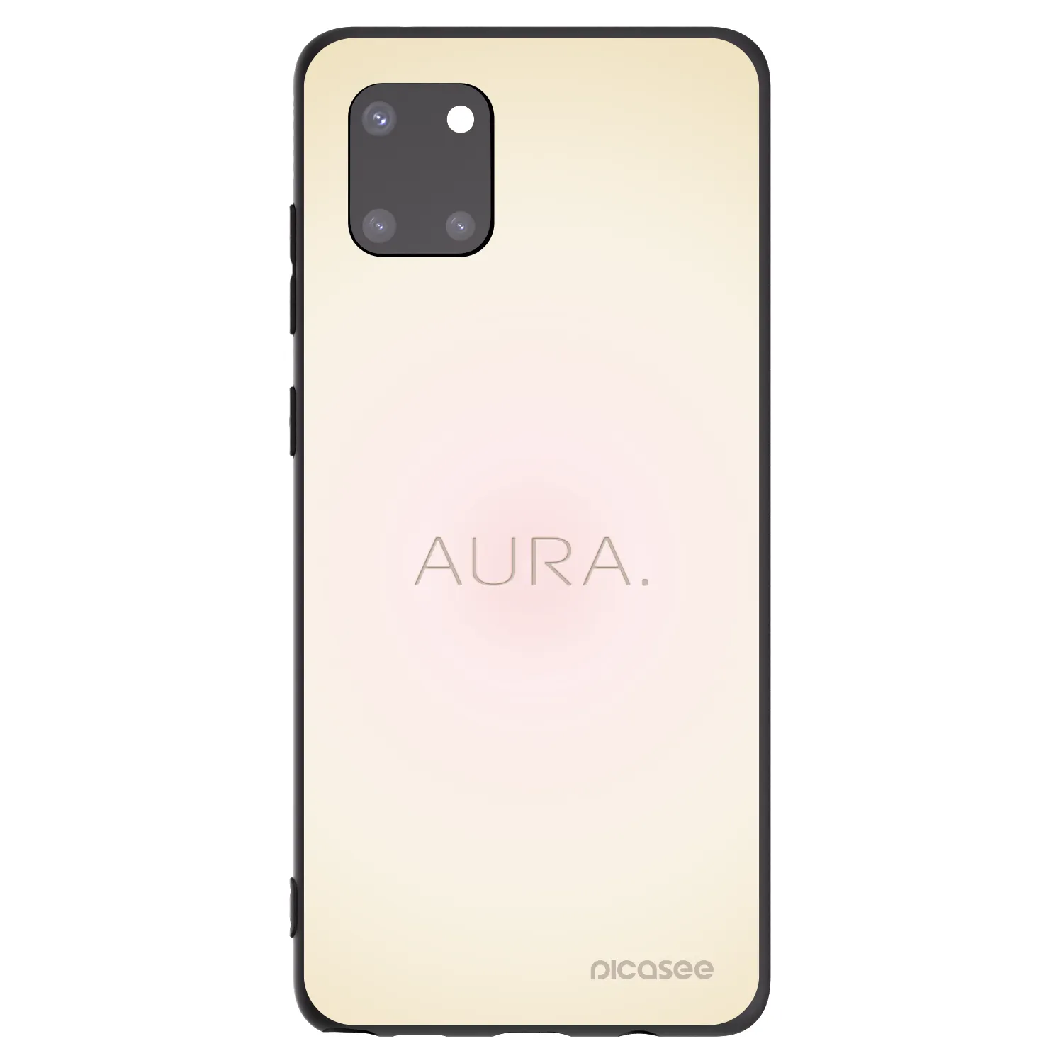 Picasee silikonski črni ovitek za Samsung Galaxy Note 10 Lite N770F - Aura