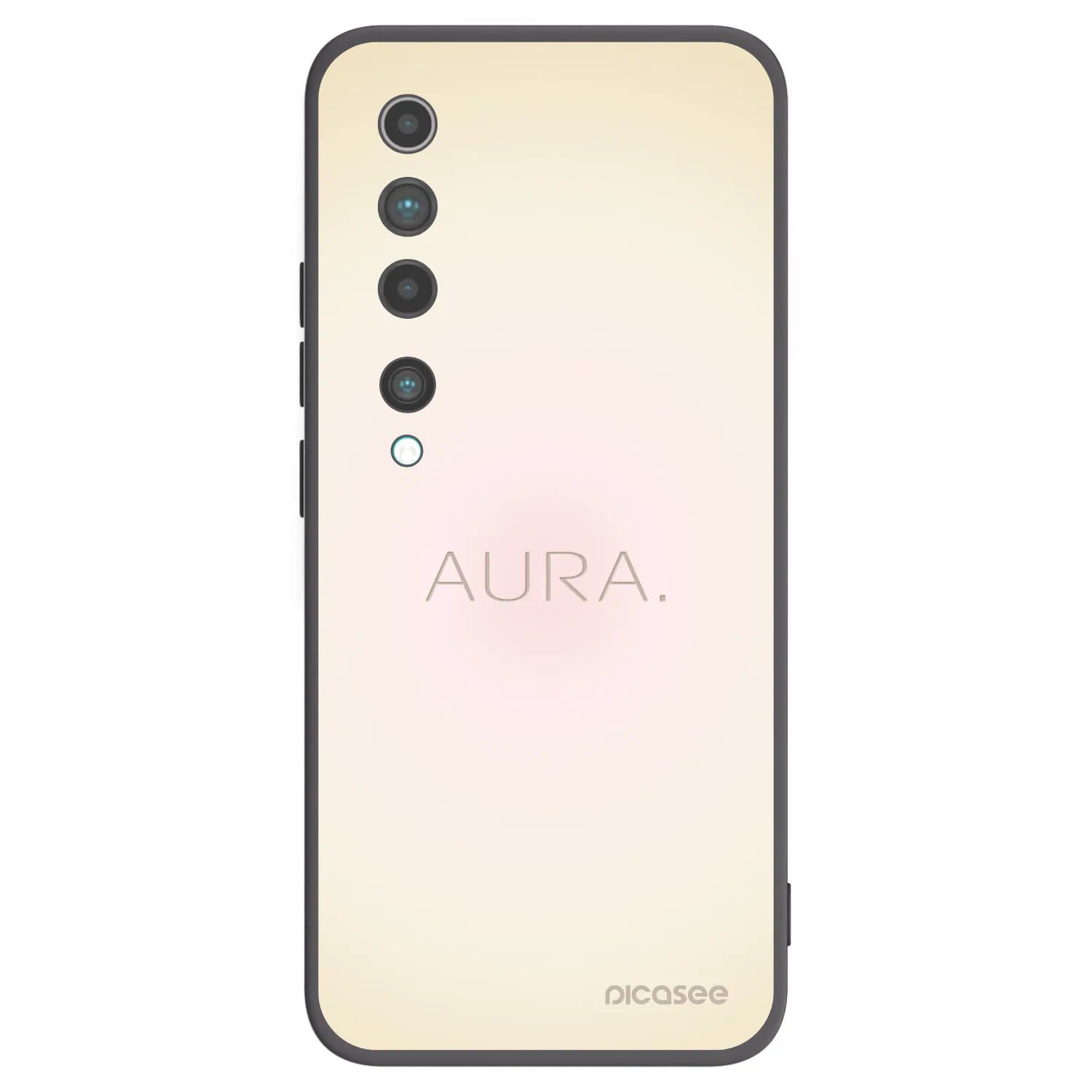 Picasee silikonski črni ovitek za Xiaomi Mi 10 - Aura