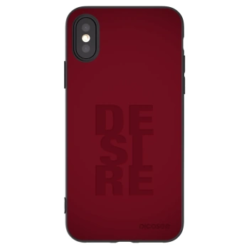 Picasee silikonski črni ovitek za Apple iPhone X/XS - Desire