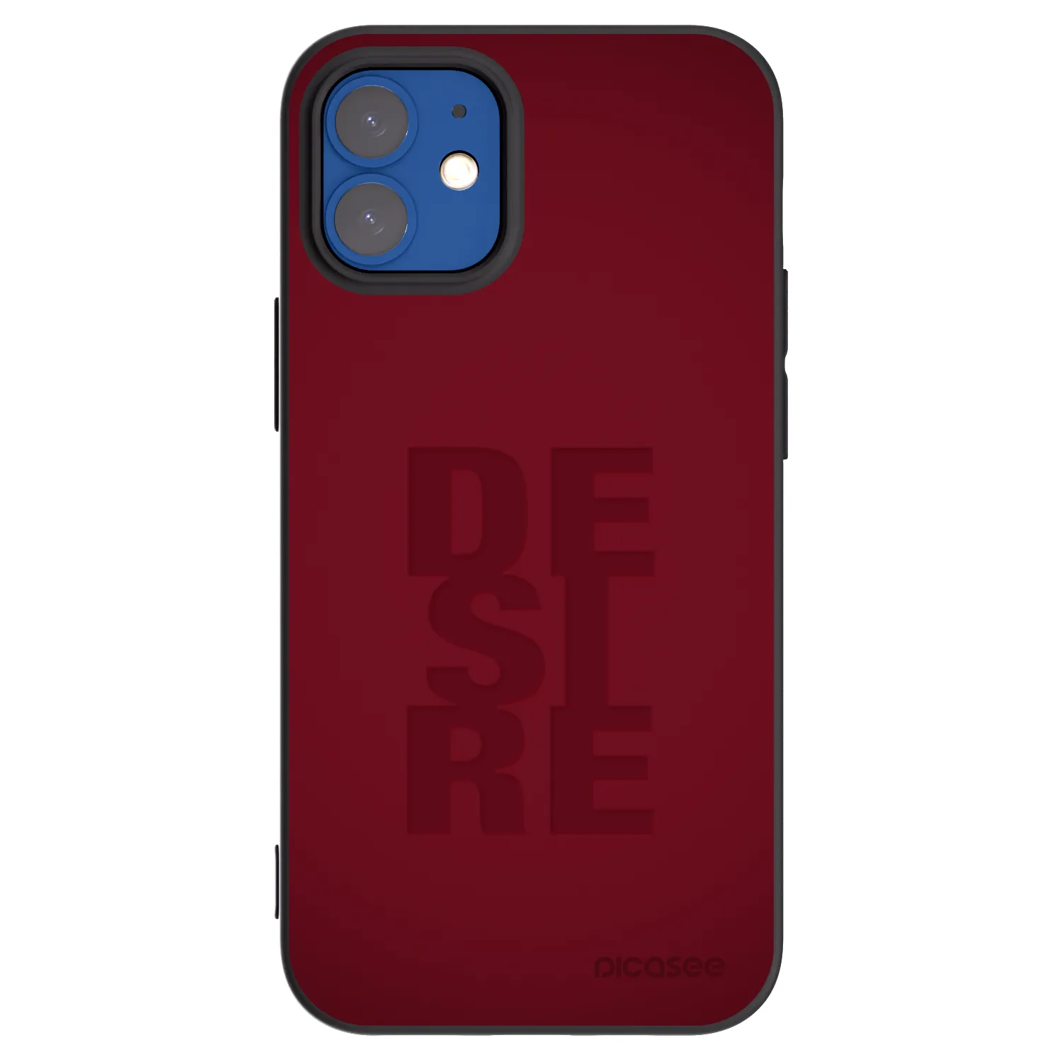 Picasee silikonski črni ovitek za Apple iPhone 12 mini - Desire