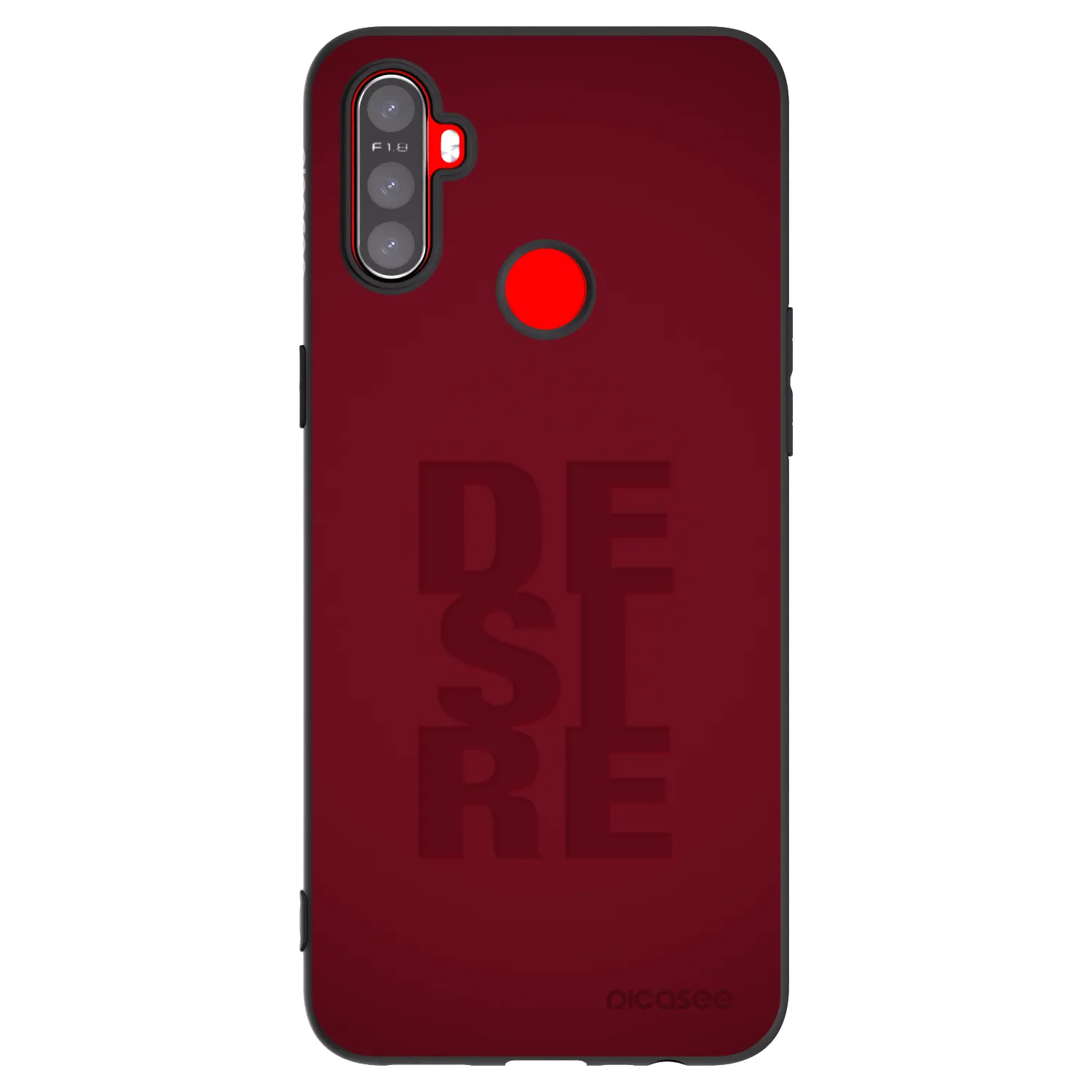 Picasee silikonski črni ovitek za Realme C3 - Desire