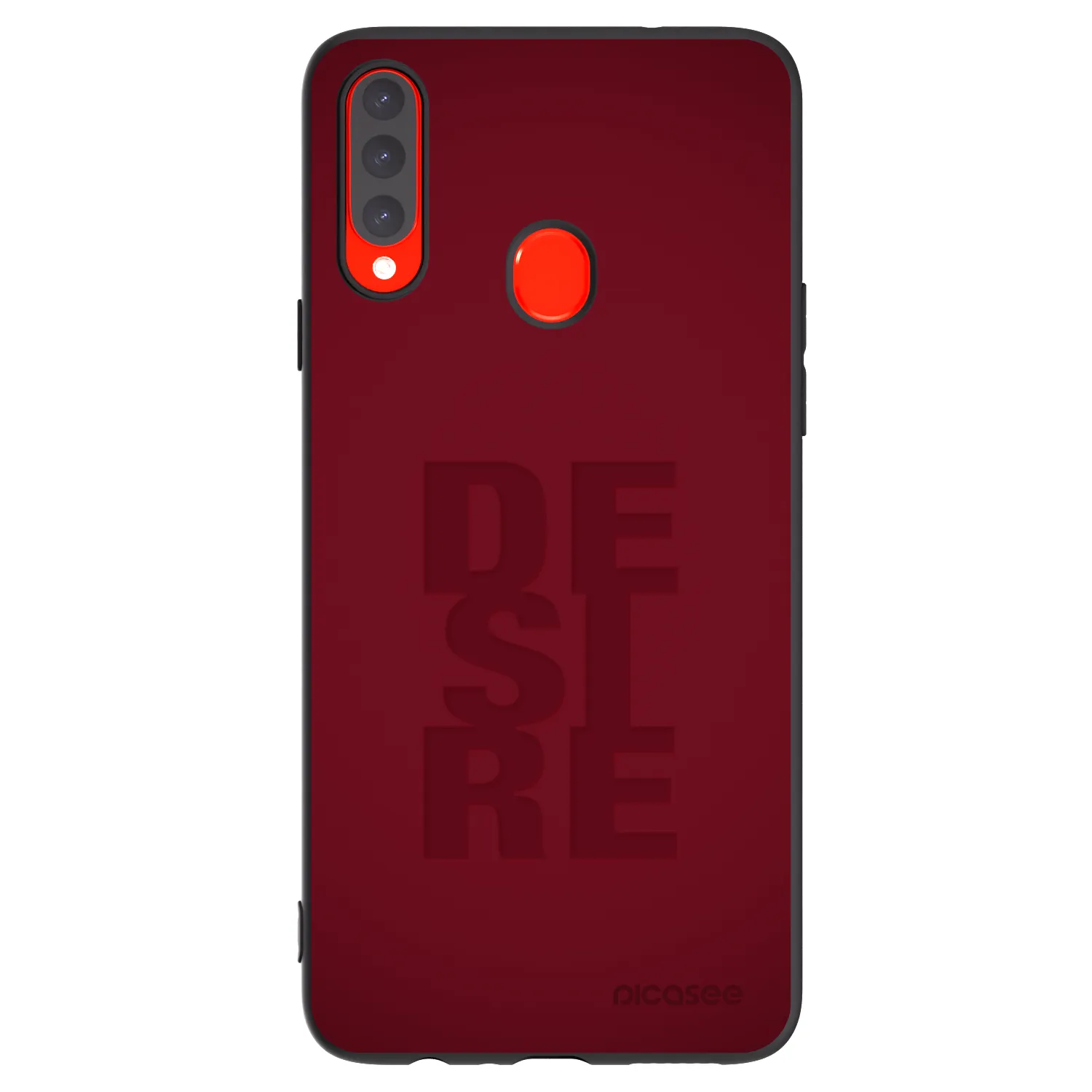 Picasee silikonski črni ovitek za Samsung Galaxy A20s - Desire