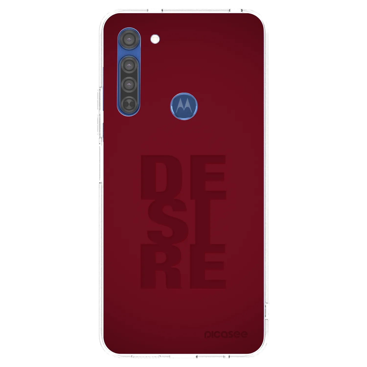 Picasee silikonski prozorni ovitek za Motorola Moto G8 - Desire