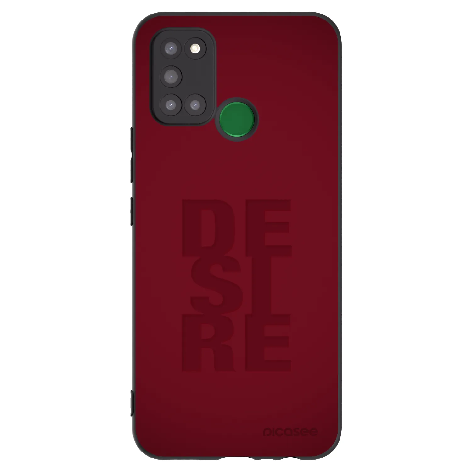Picasee silikonski črni ovitek za Realme 7i - Desire