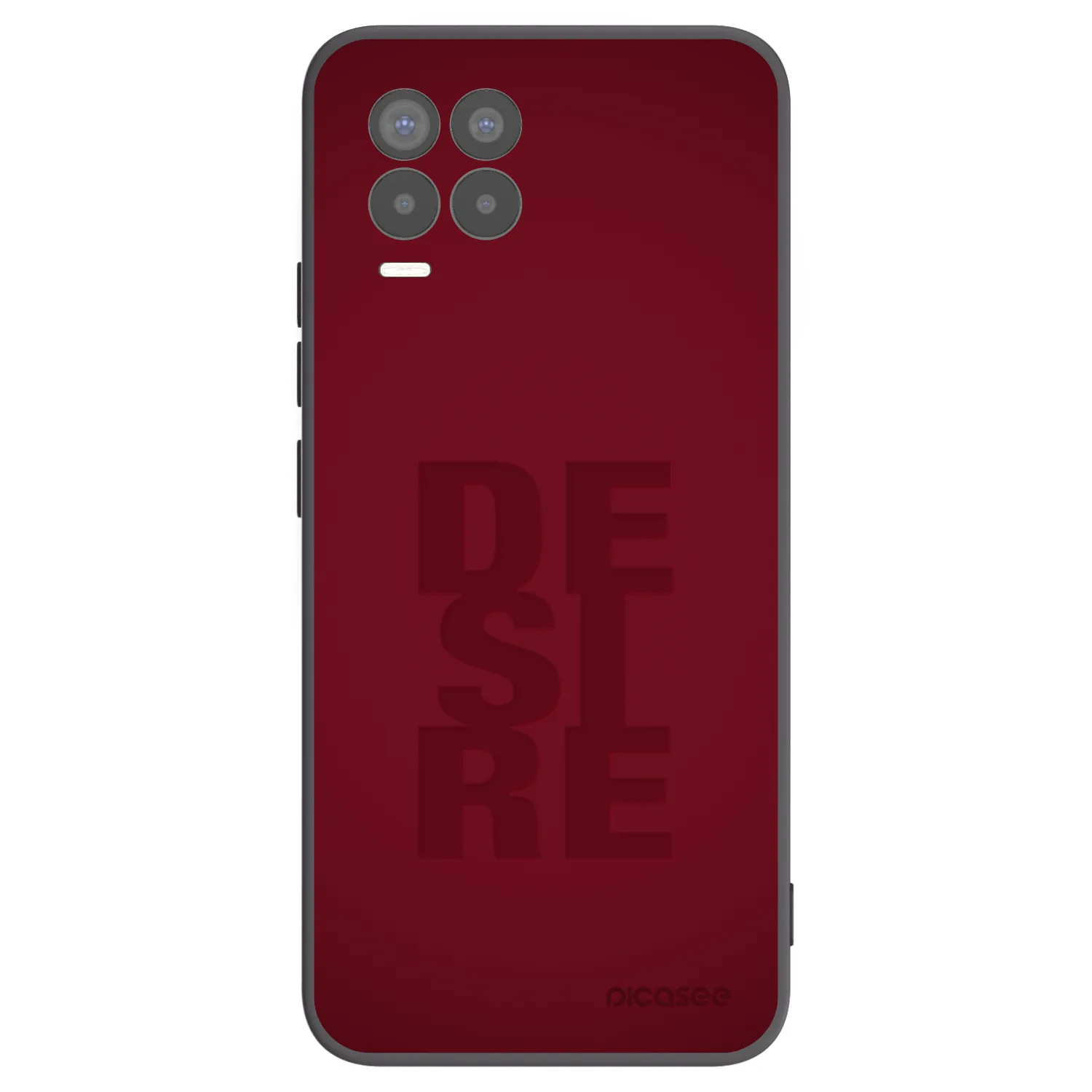 Picasee silikonski črni ovitek za Realme 8 4G - Desire