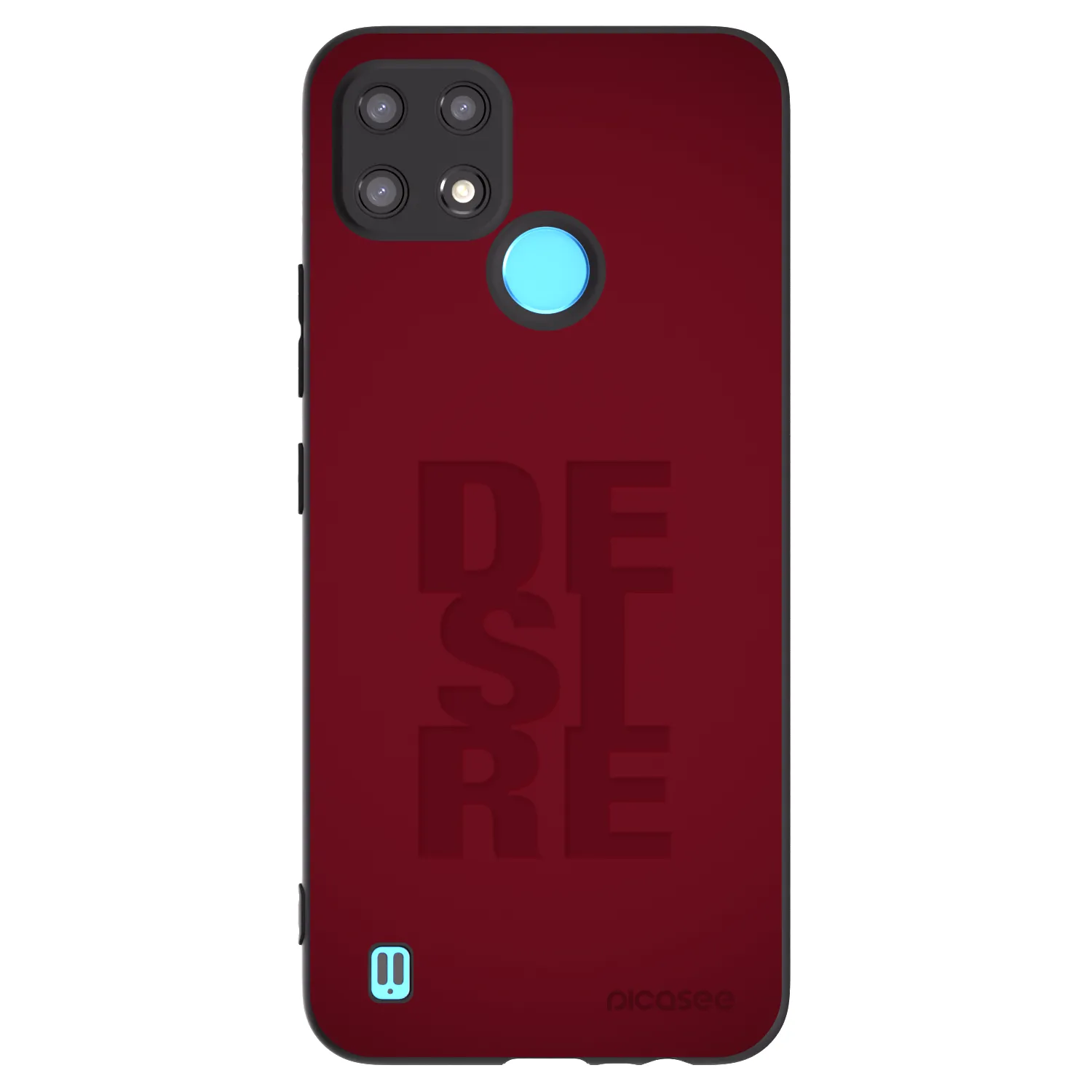 Picasee silikonski črni ovitek za Realme C21 - Desire