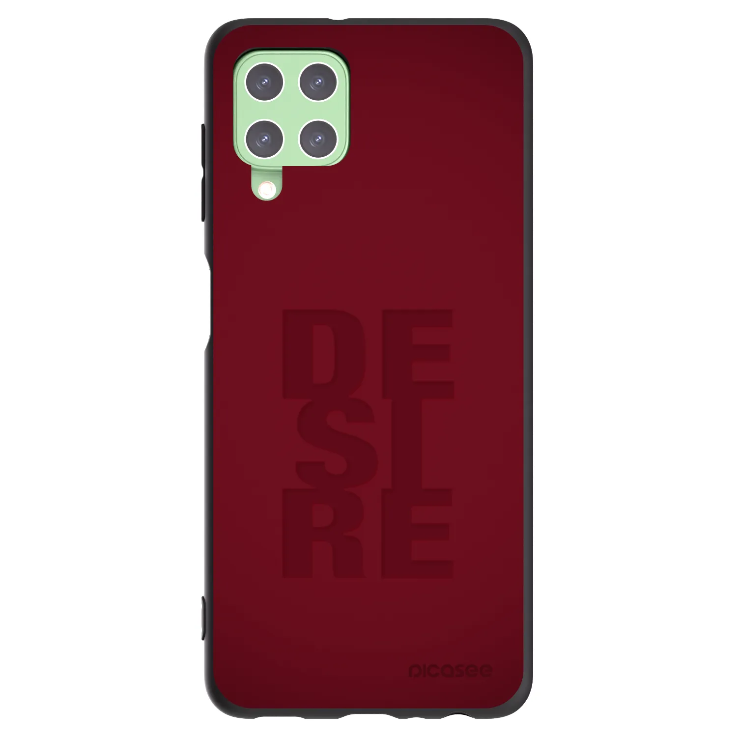 Picasee silikonski črni ovitek za Samsung Galaxy A22 A225F 4G - Desire
