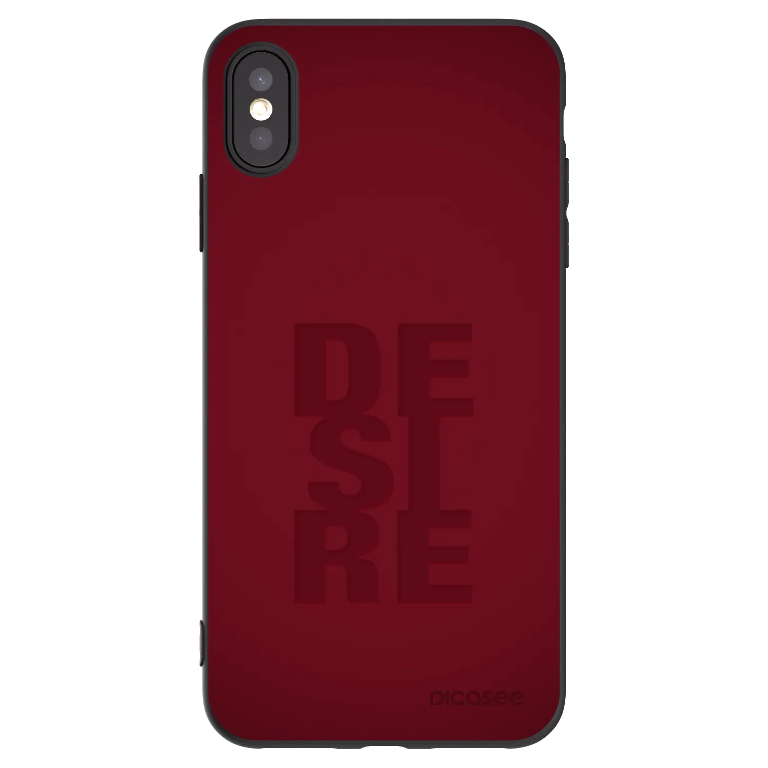 Picasee silikonski črni ovitek za Apple iPhone XS Max - Desire