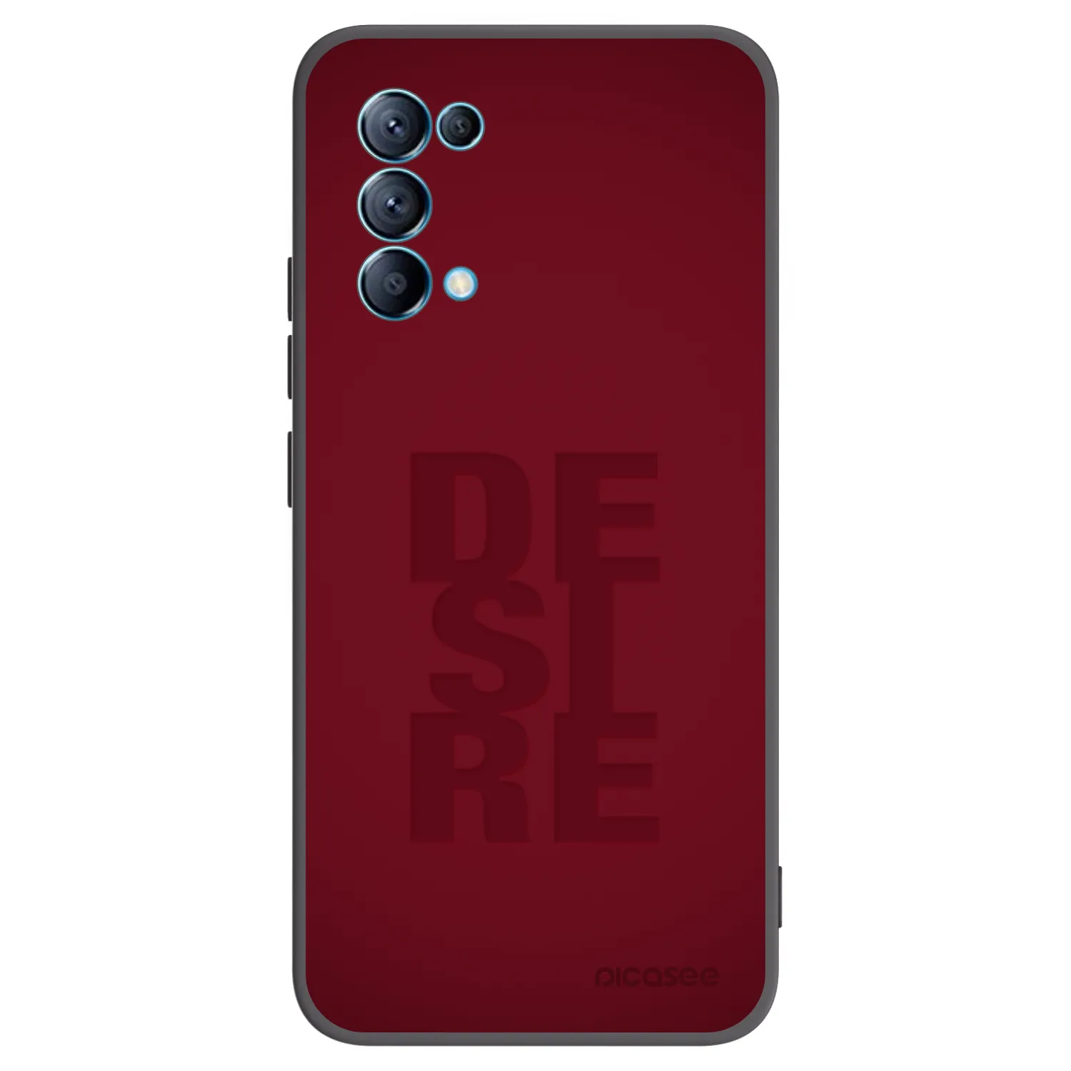 Picasee silikonski črni ovitek za OPPO Reno 5 5G - Desire