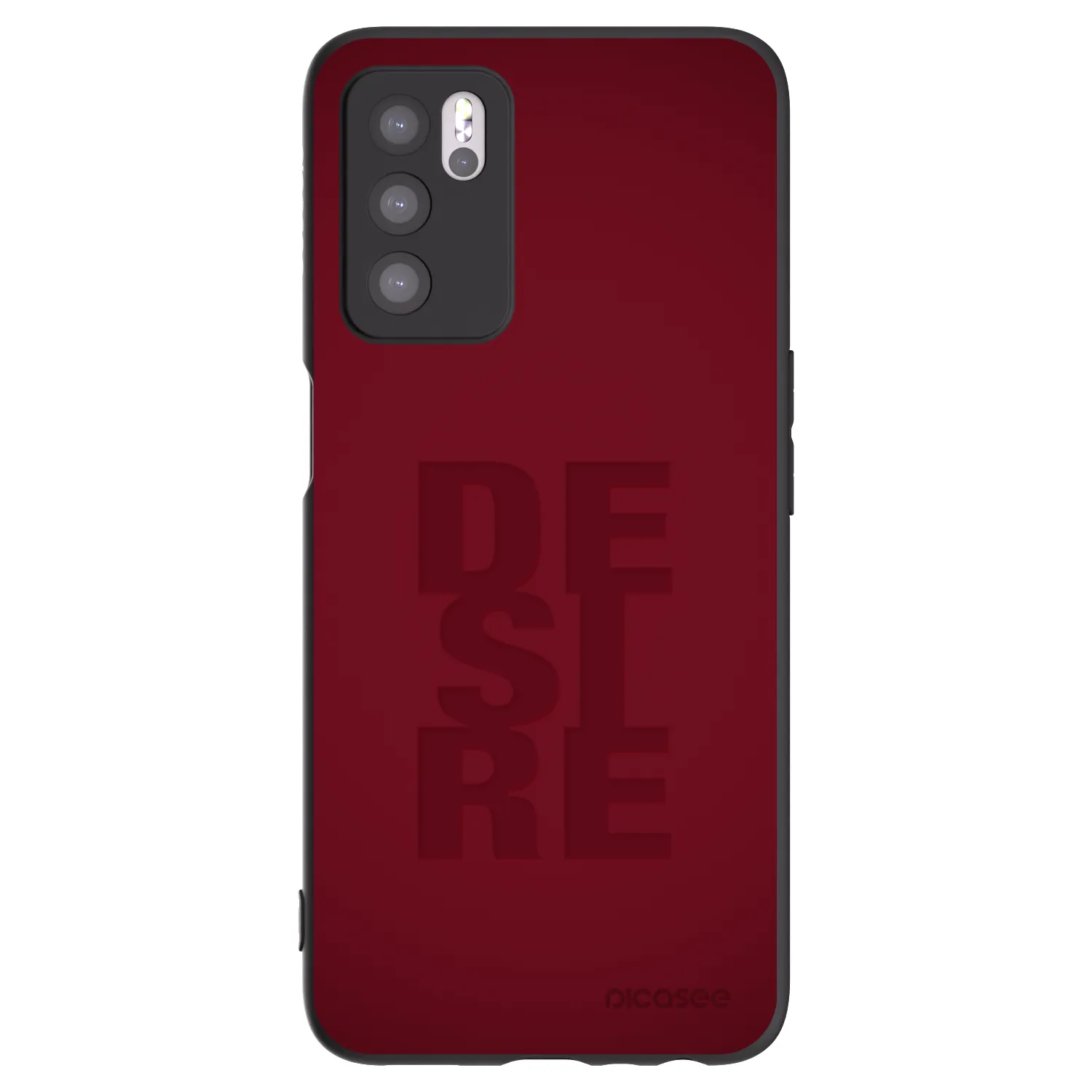 Picasee silikonski črni ovitek za OPPO A16s - Desire