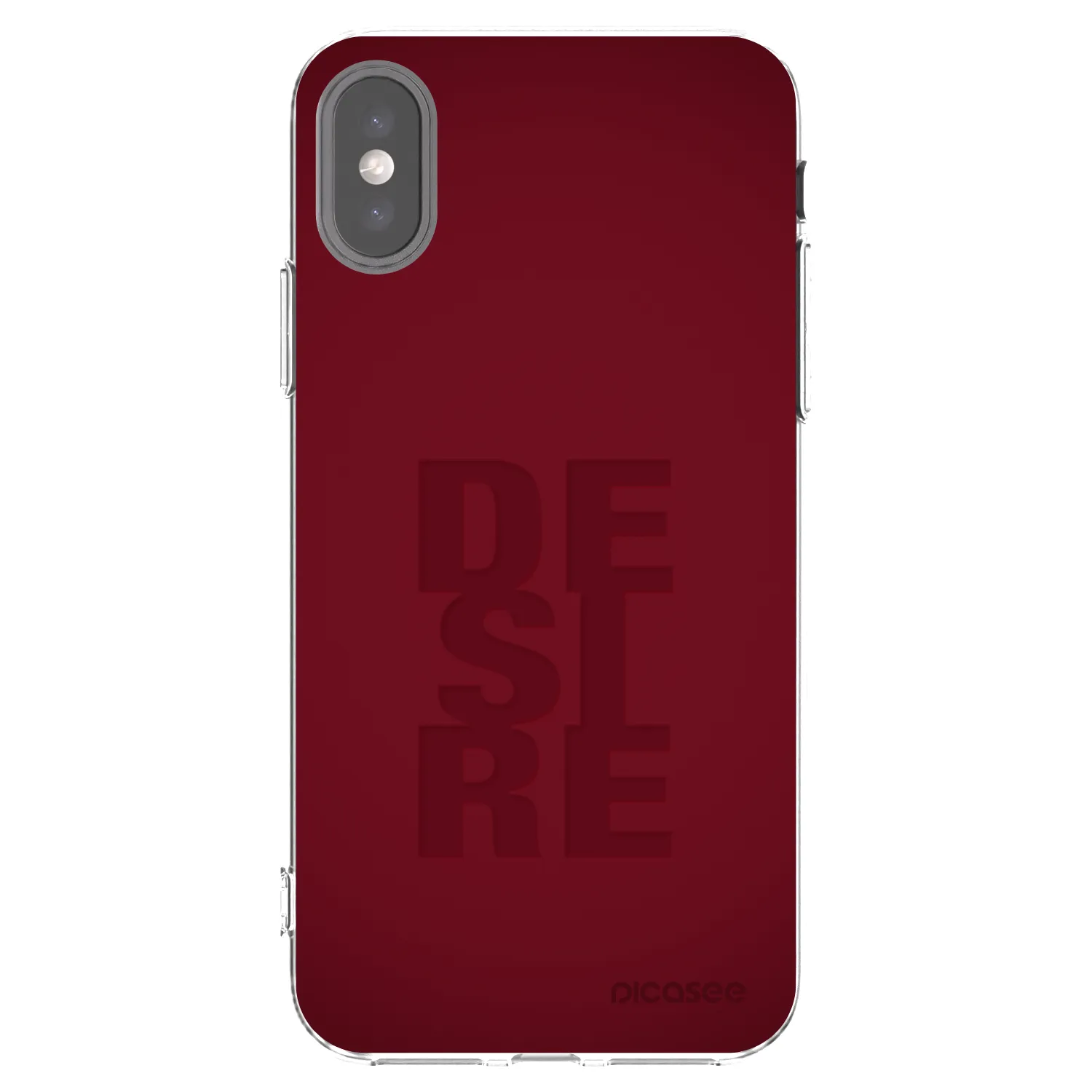 Picasee silikonski prozorni ovitek za Apple iPhone X/XS - Desire