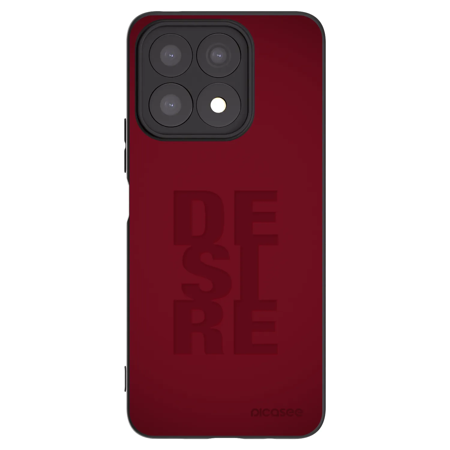Picasee silikonski črni ovitek za Honor X8a - Desire
