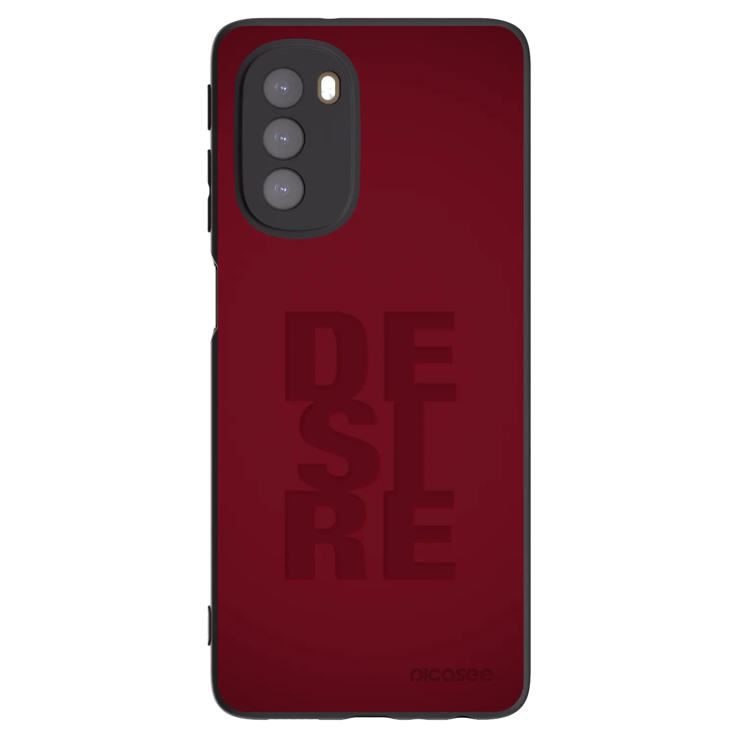 Picasee silikonski črni ovitek za Motorola Moto G51 - Desire