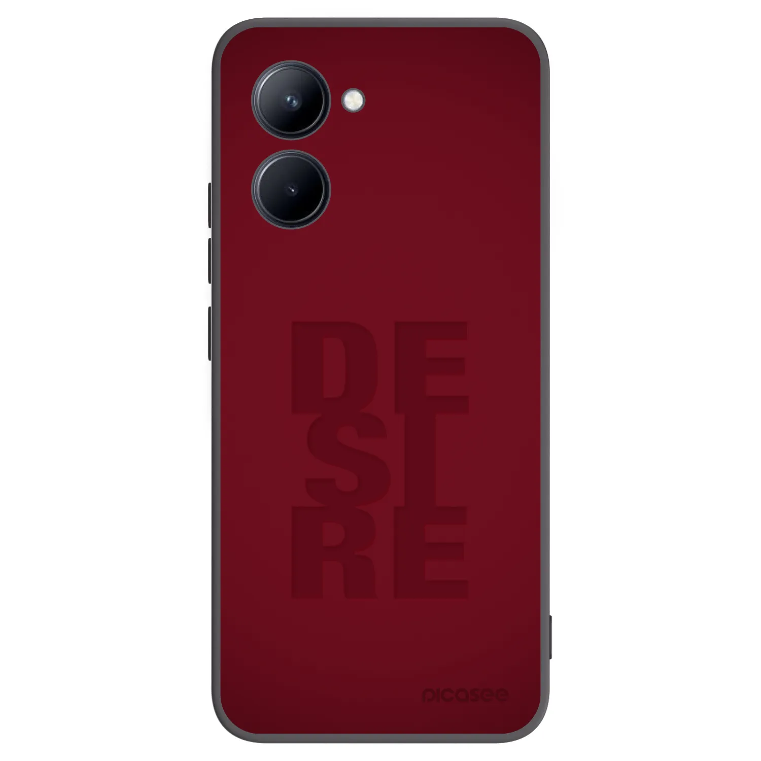 Picasee silikonski črni ovitek za Realme C33 (2023) - Desire