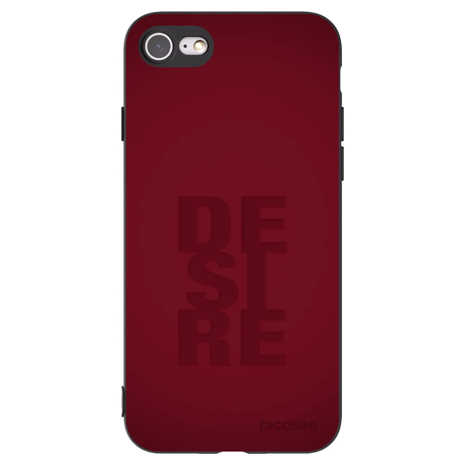 Picasee silikonski črni ovitek za Apple iPhone 8 - Desire
