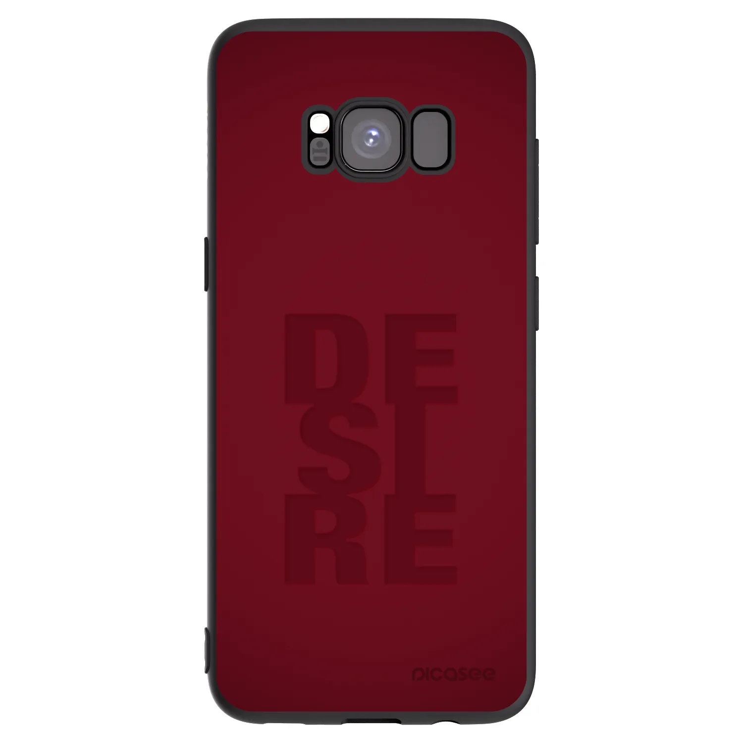 Picasee silikonski črni ovitek za Samsung Galaxy S8 G950F - Desire