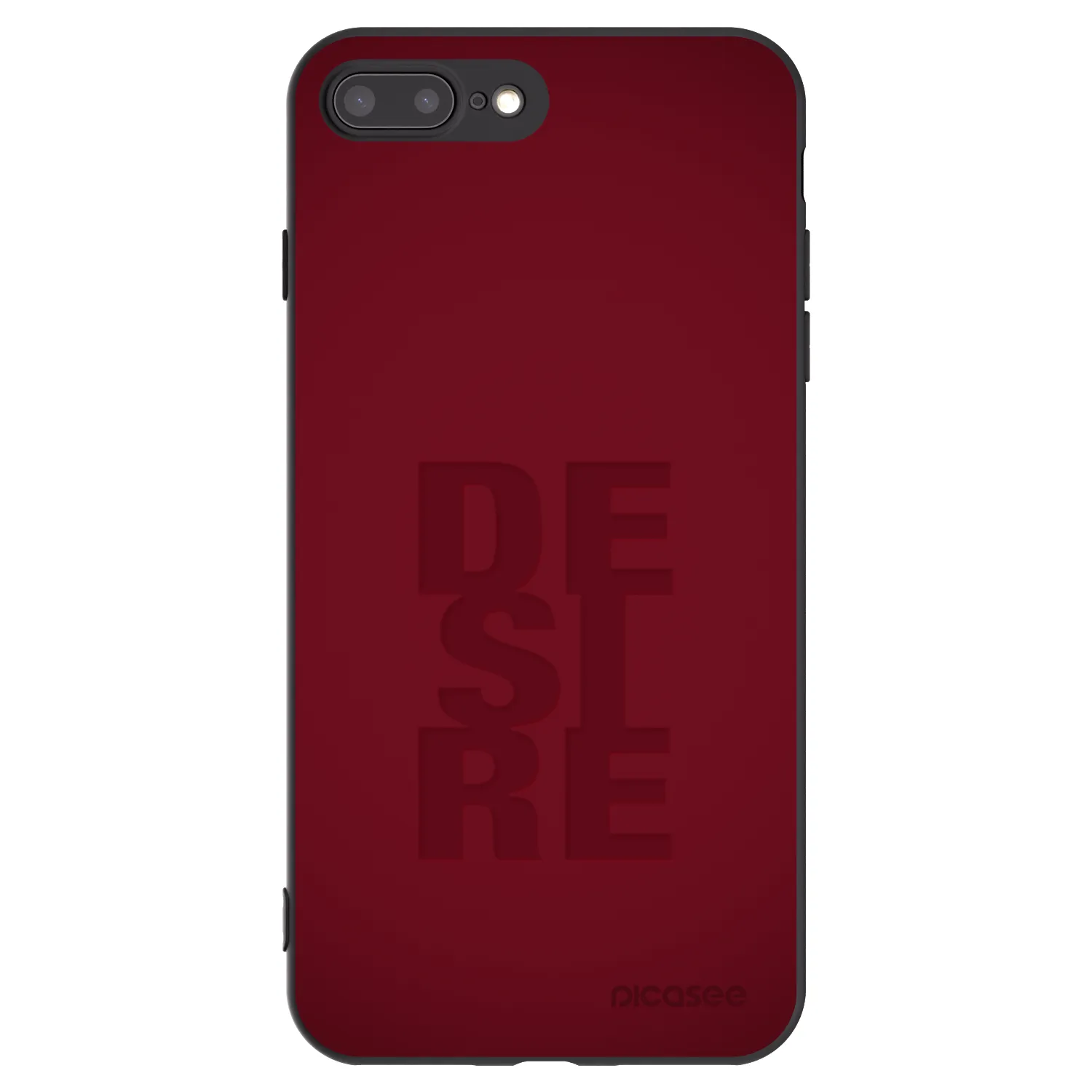 Picasee silikonski črni ovitek za Apple iPhone 8 Plus - Desire