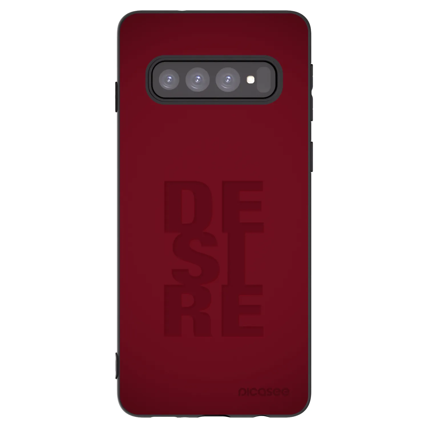 Picasee silikonski črni ovitek za Samsung Galaxy S10 G973 - Desire