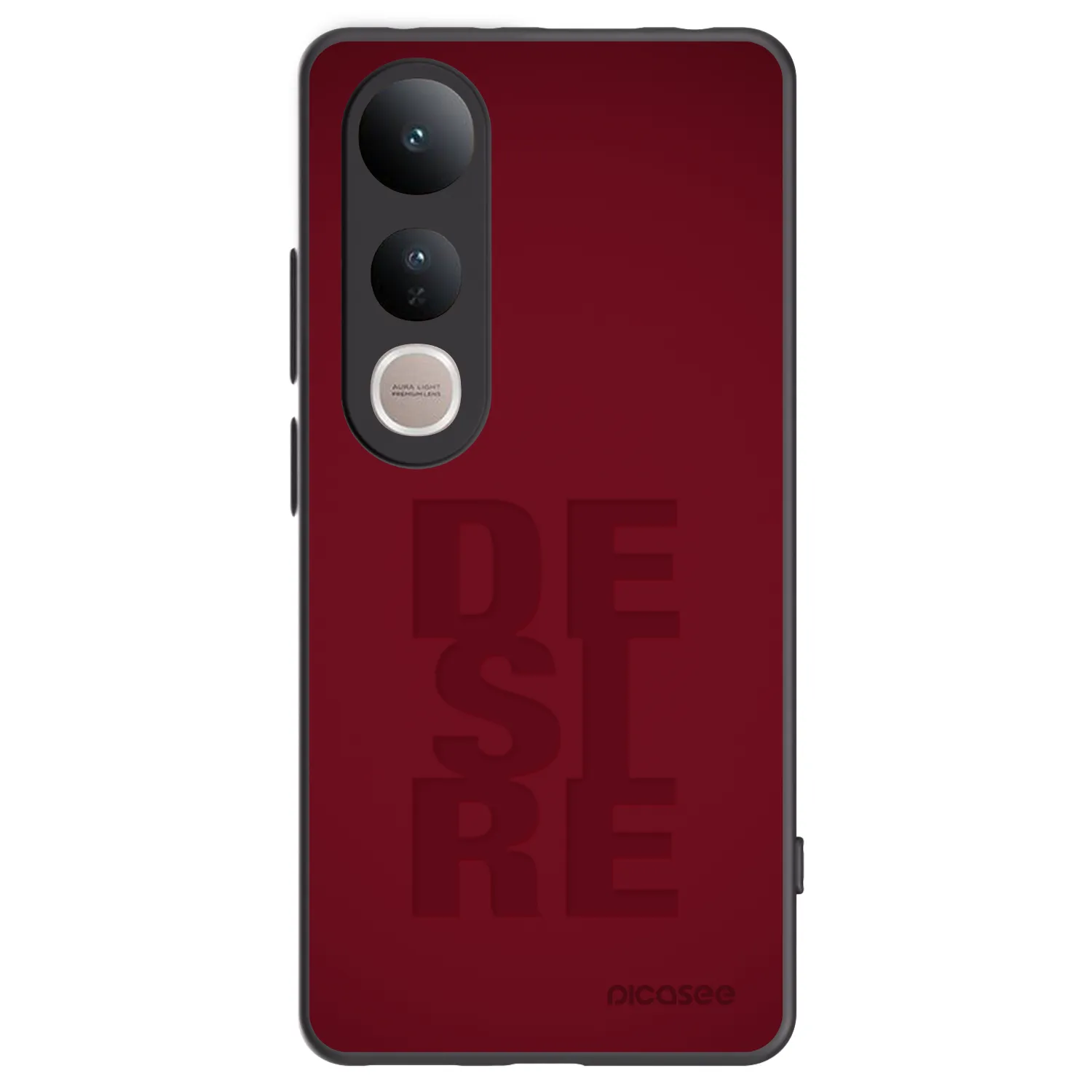 Picasee silikonski črni ovitek za Vivo V50 Lite 5G - Desire