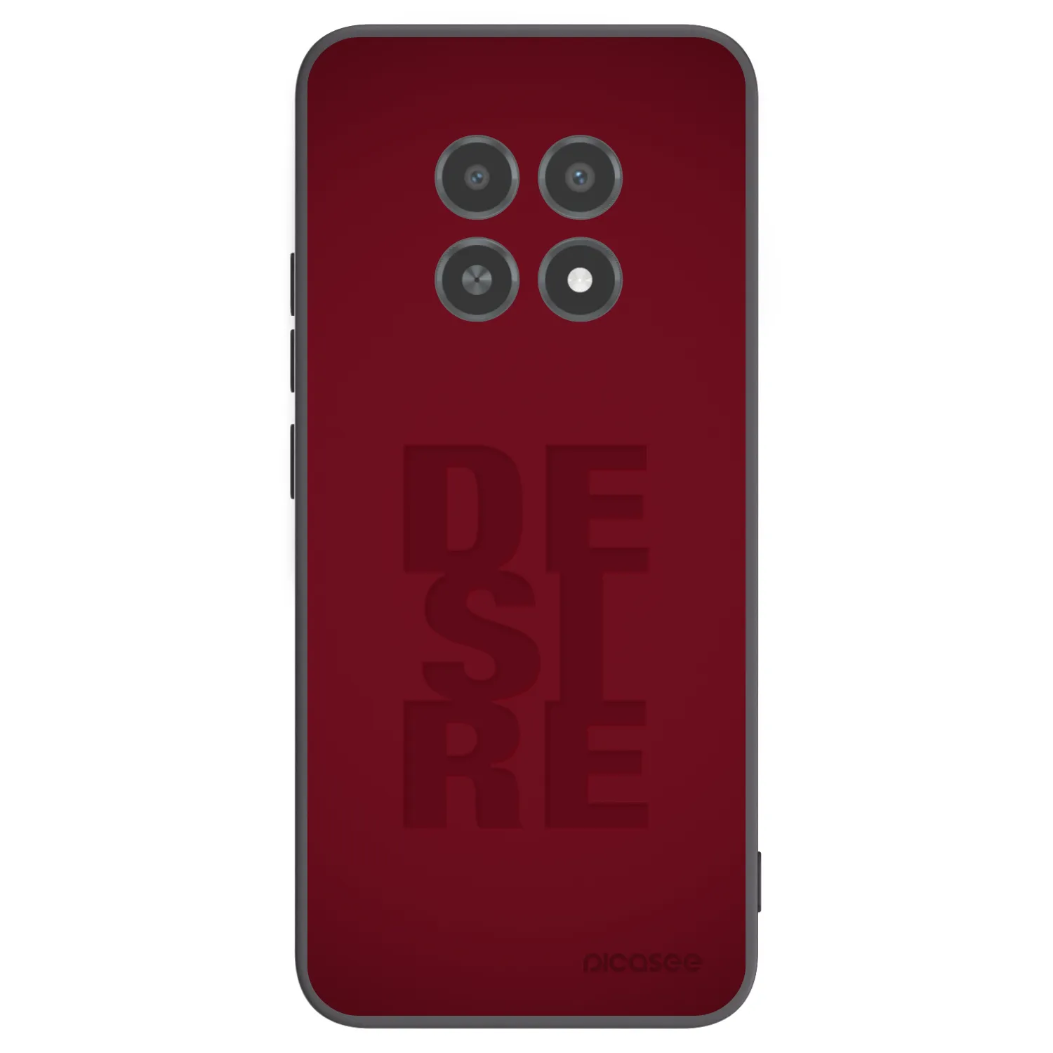 Picasee silikonski črni ovitek za Realme 12X - Desire