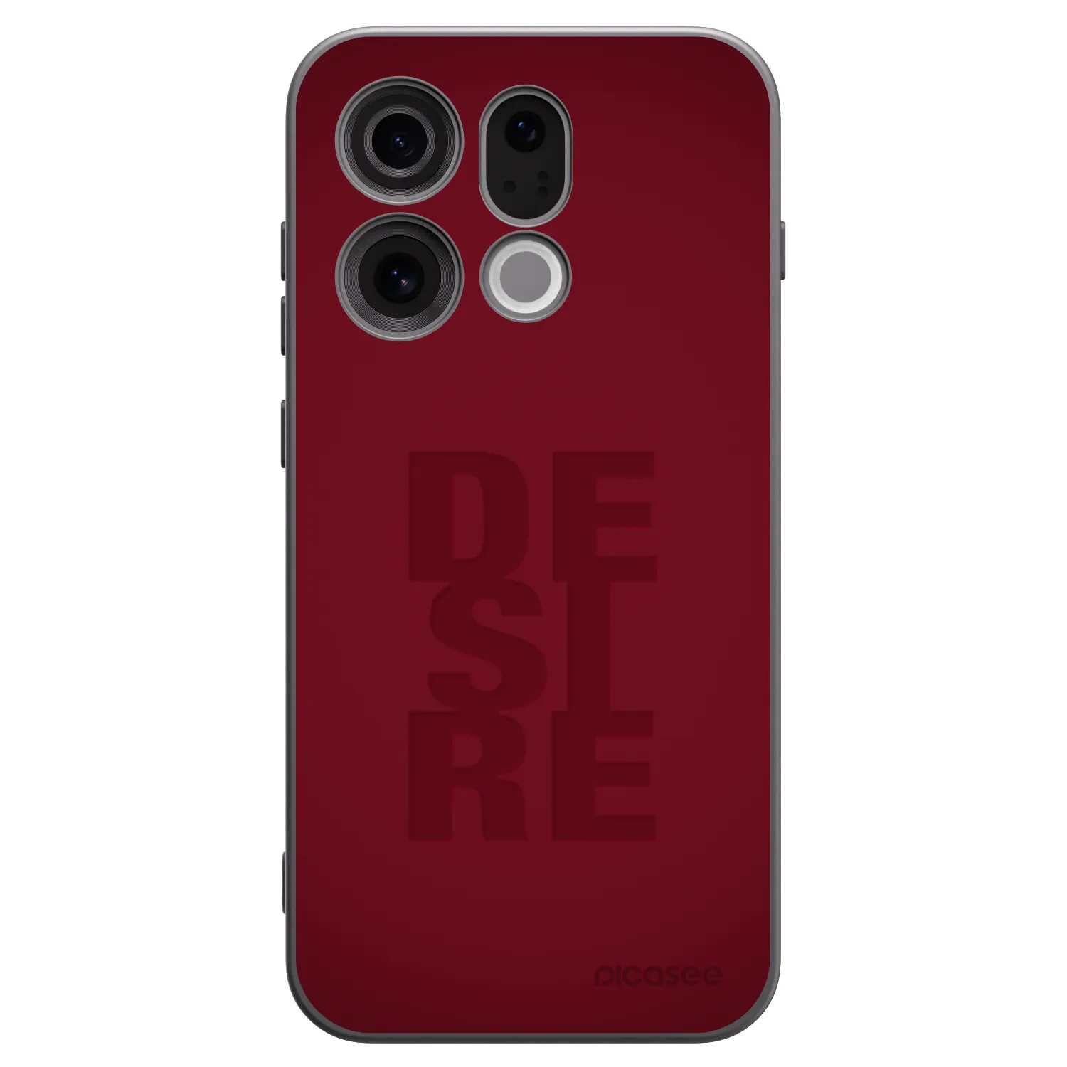 Picasee silikonski črni ovitek za OPPO Find X9 - Desire