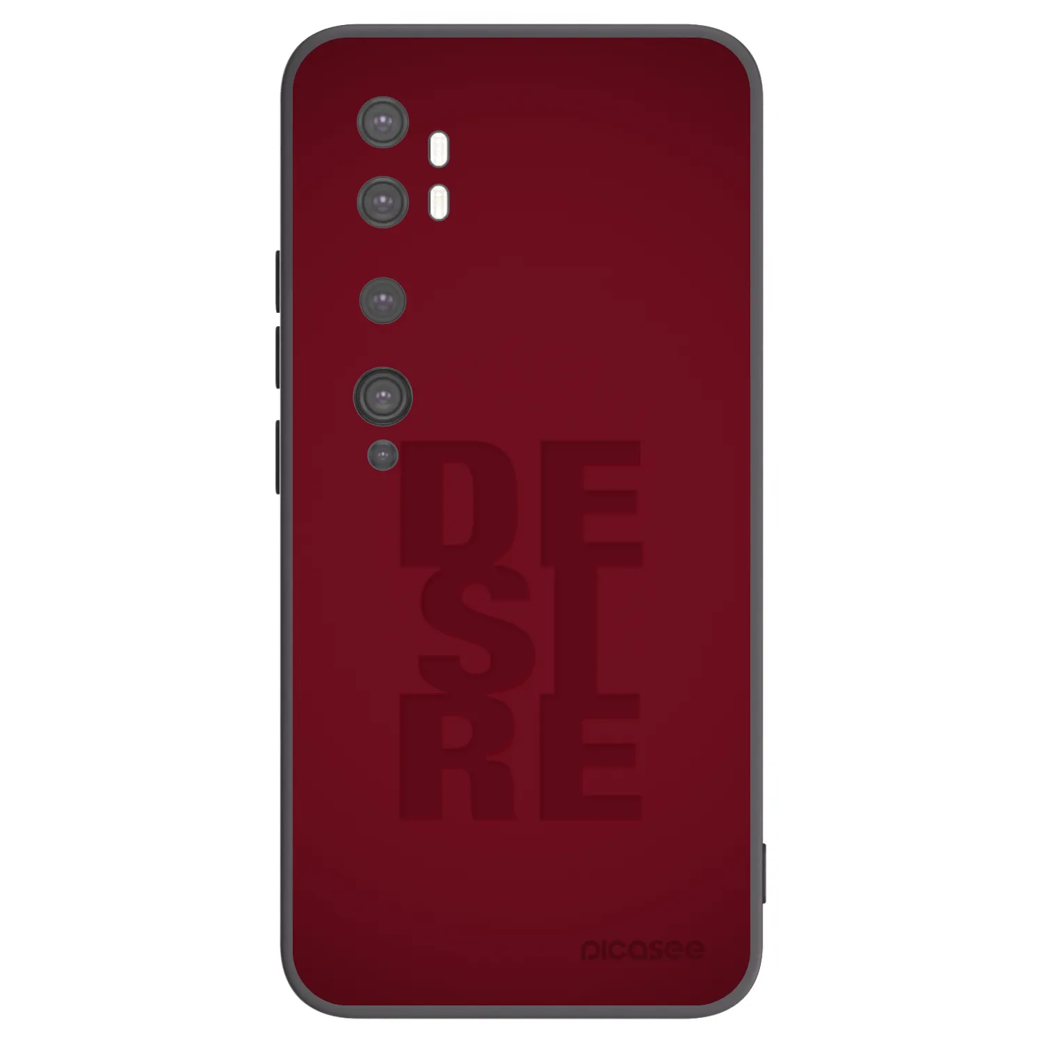 Picasee silikonski črni ovitek za Xiaomi Mi Note 10 (Pro) - Desire