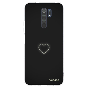 Picasee silikonski prozorni ovitek za Xiaomi Redmi 9 - Heart