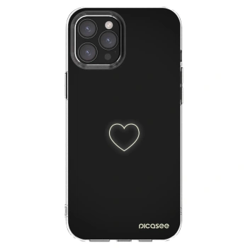 Picasee silikonski prozorni ovitek za Apple iPhone 12 Pro Max - Heart