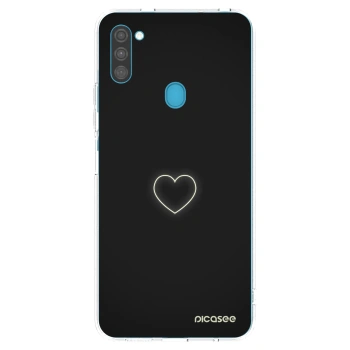 Picasee silikonski prozorni ovitek za Samsung Galaxy M11 - Heart