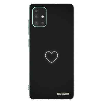 Picasee silikonski prozorni ovitek za Samsung Galaxy M51 M515F - Heart