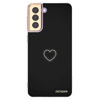 Picasee silikonski prozorni ovitek za Samsung Galaxy S21+ 5G G996F - Heart