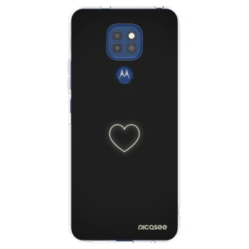Picasee silikonski prozorni ovitek za Motorola Moto G9 Play - Heart