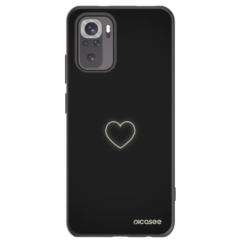 Picasee silikonski črni ovitek za Xiaomi Redmi Note 10S - Heart